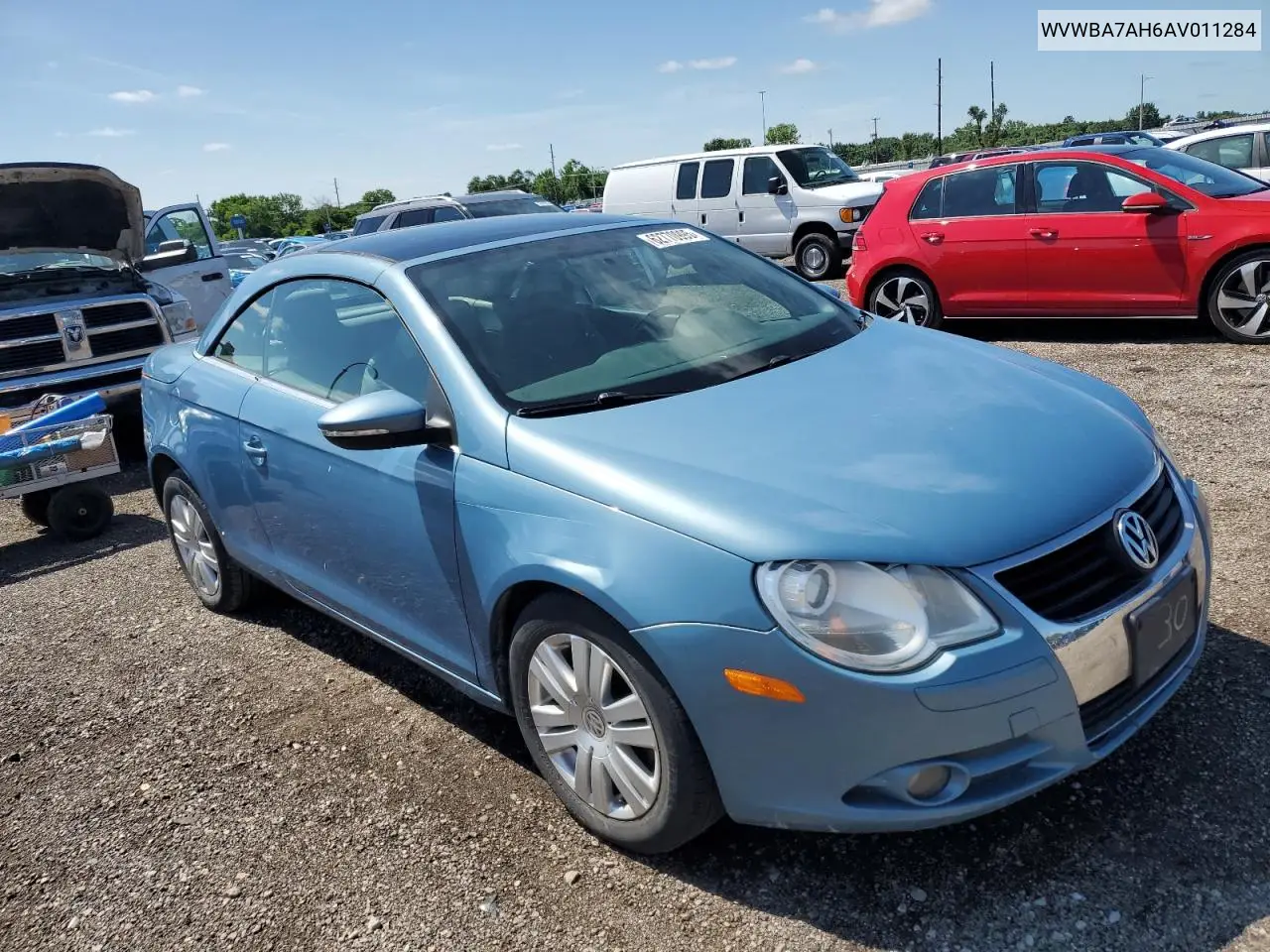 2010 Volkswagen Eos Turbo VIN: WVWBA7AH6AV011284 Lot: 62770995