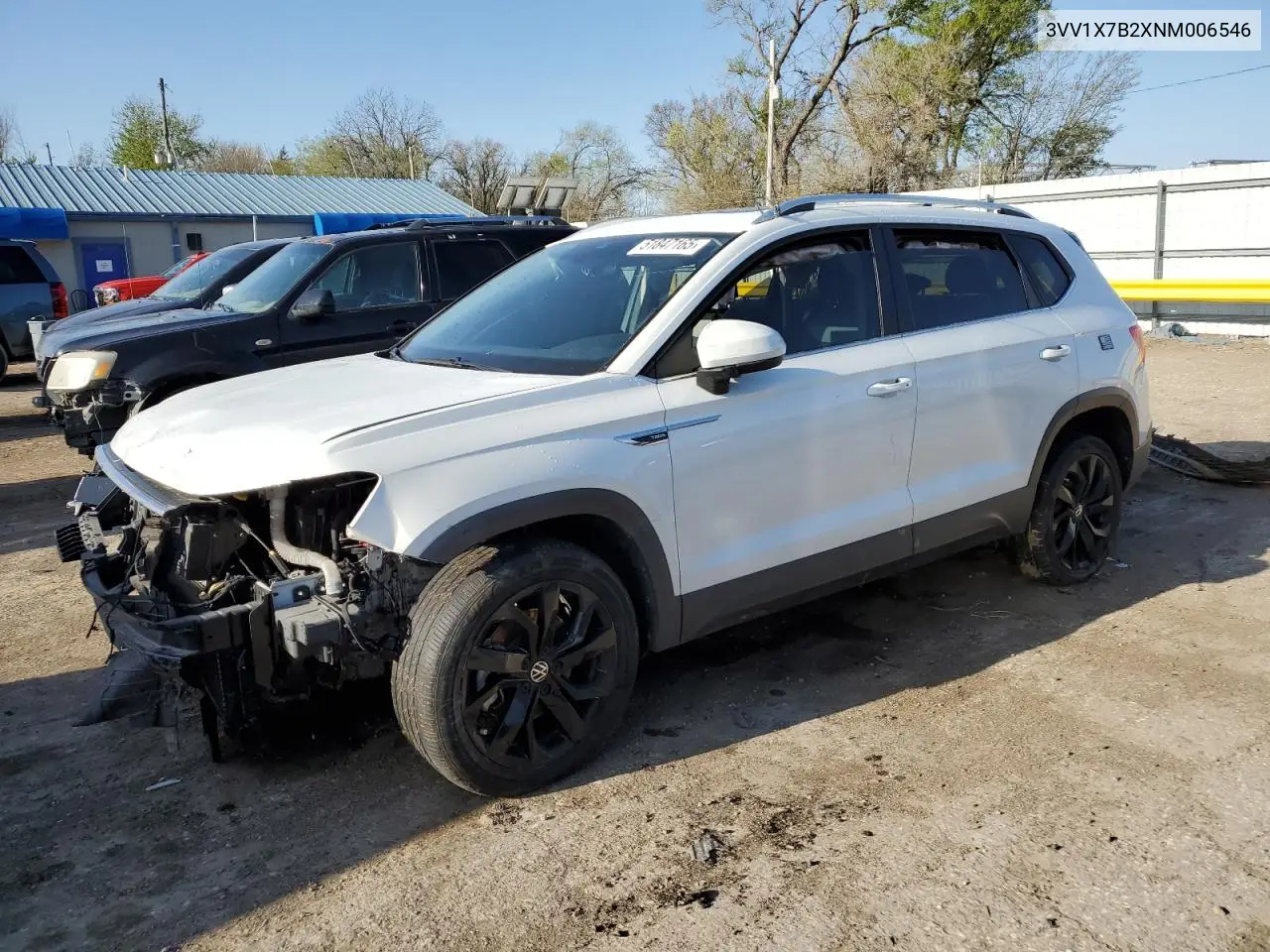 2022 Volkswagen Taos Sel VIN: 3VV1X7B2XNM006546 Lot: 51847165