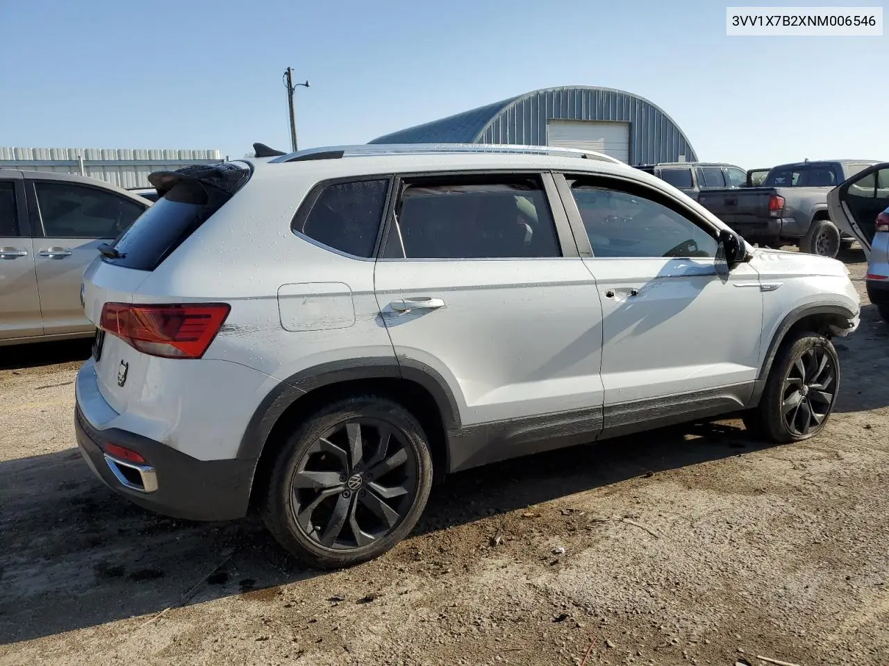 2022 Volkswagen Taos Sel VIN: 3VV1X7B2XNM006546 Lot: 51847165