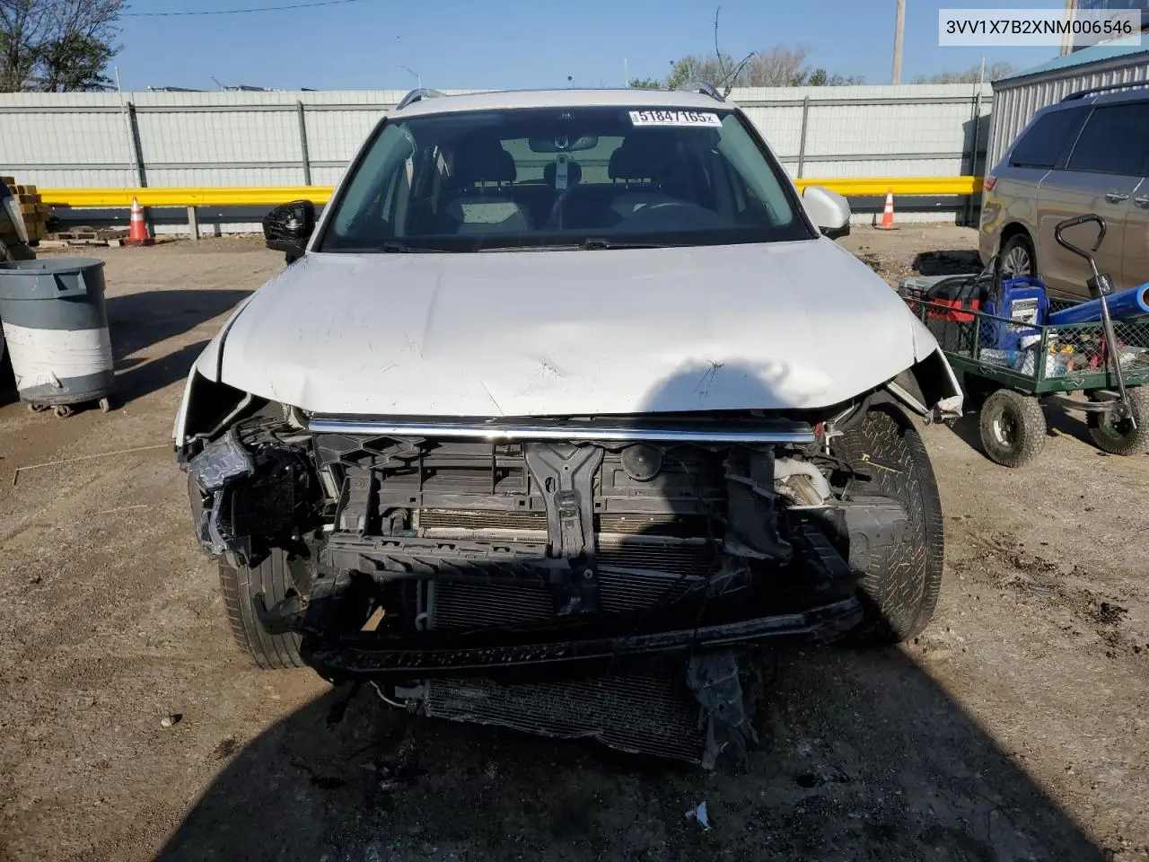 2022 Volkswagen Taos Sel VIN: 3VV1X7B2XNM006546 Lot: 51847165