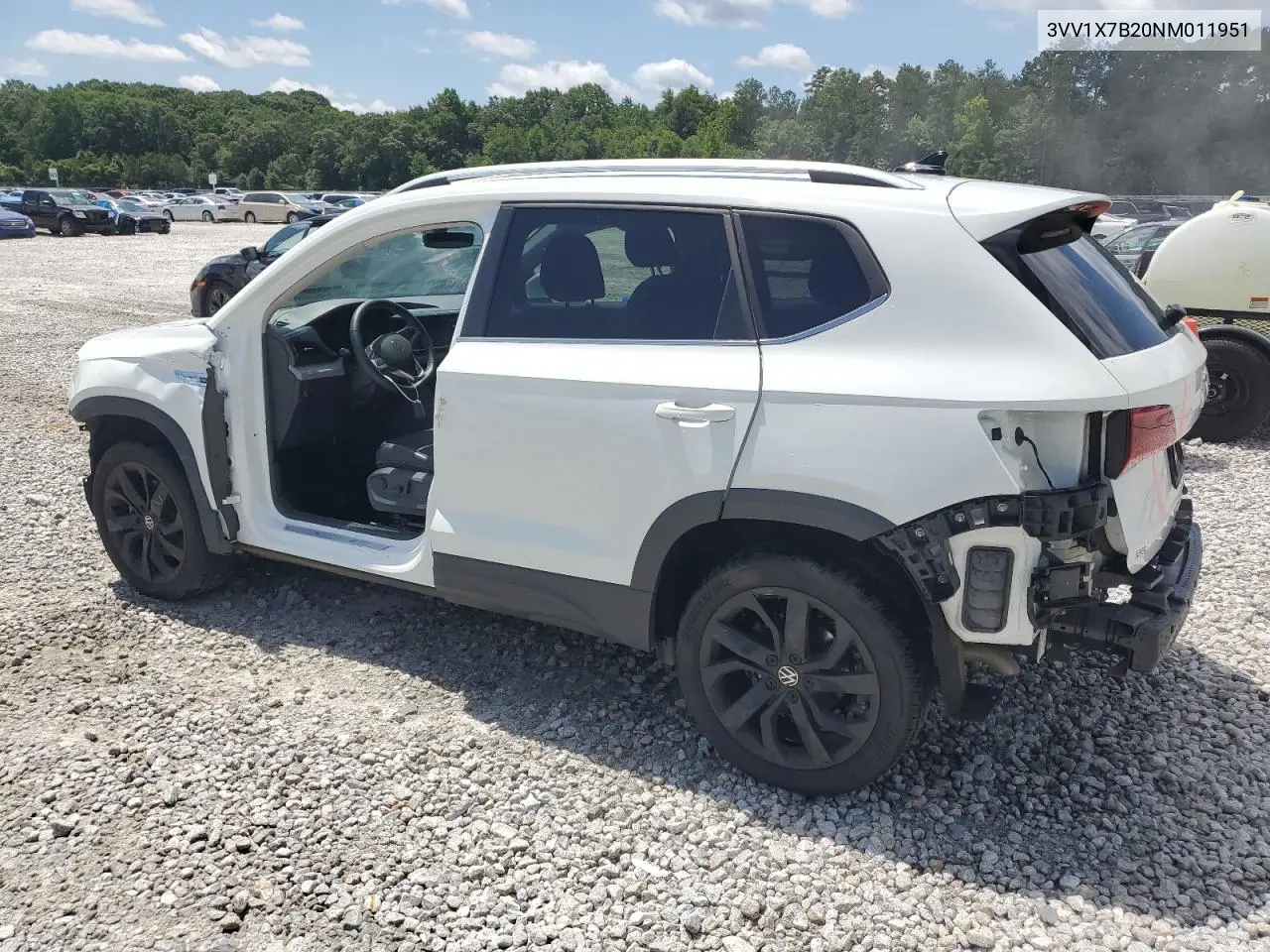 2022 Volkswagen Taos Sel VIN: 3VV1X7B20NM011951 Lot: 60547255