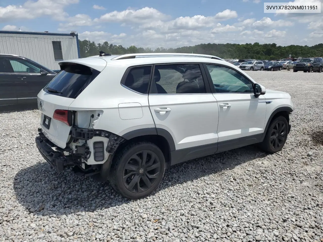 2022 Volkswagen Taos Sel VIN: 3VV1X7B20NM011951 Lot: 60547255