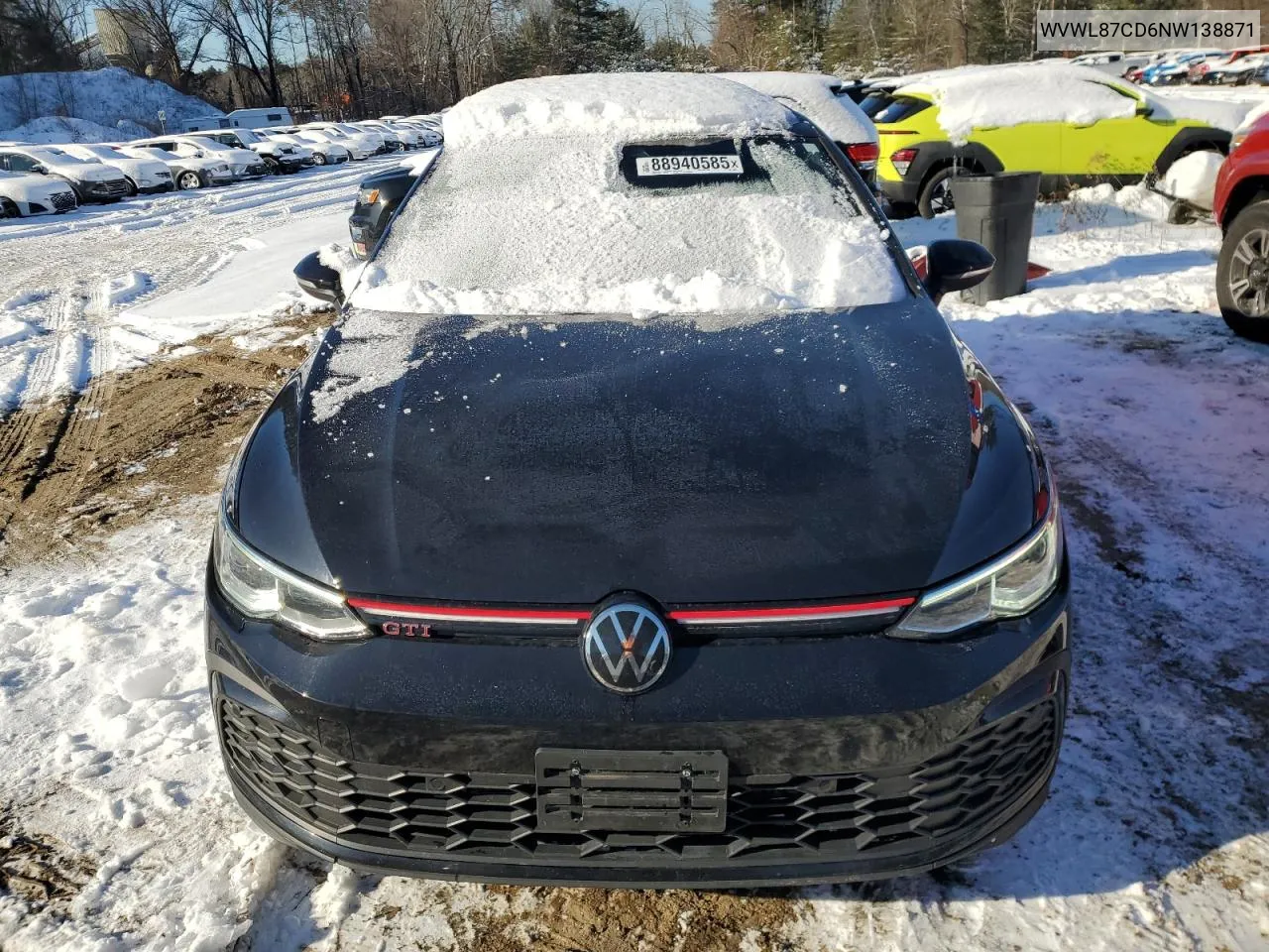 2022 Volkswagen Gti Se VIN: WVWL87CD6NW138871 Lot: 88940585