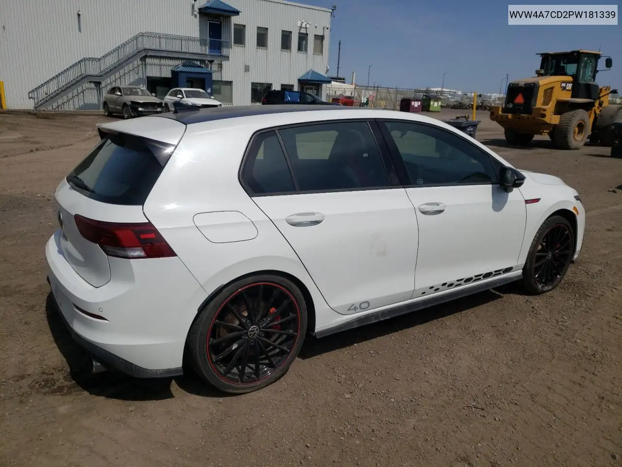 2023 Volkswagen Gti 40Th Anniversary VIN: WVW4A7CD2PW181339 Lot: 56407715
