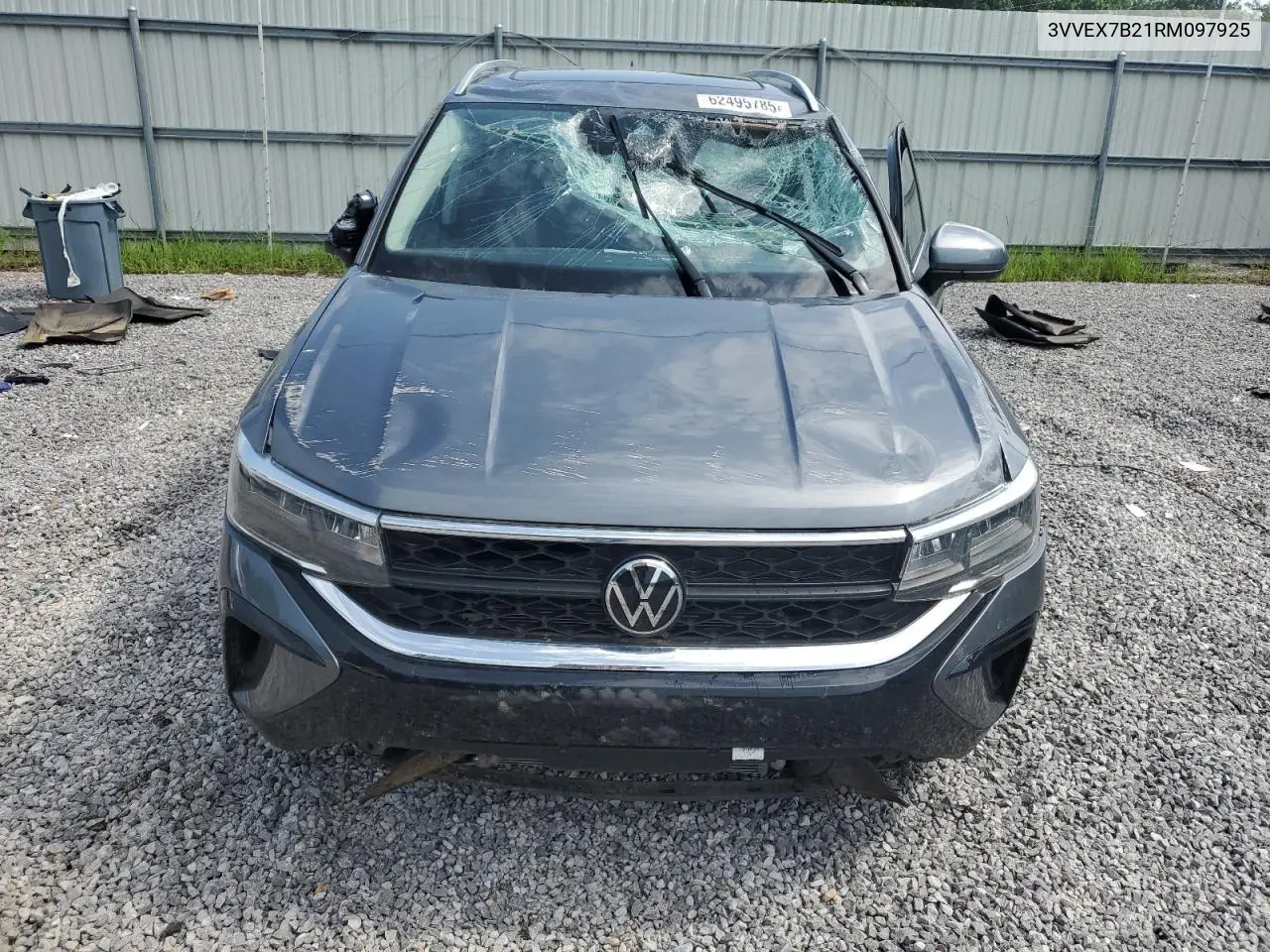 2024 Volkswagen Taos Se VIN: 3VVEX7B21RM097925 Lot: 62495785