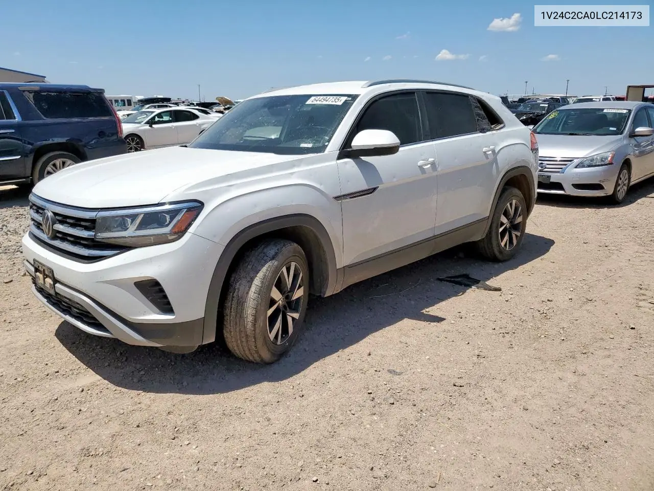 2020 Volkswagen Atlas Cross Sport Se VIN: 1V24C2CA0LC214173 Lot: 64494735