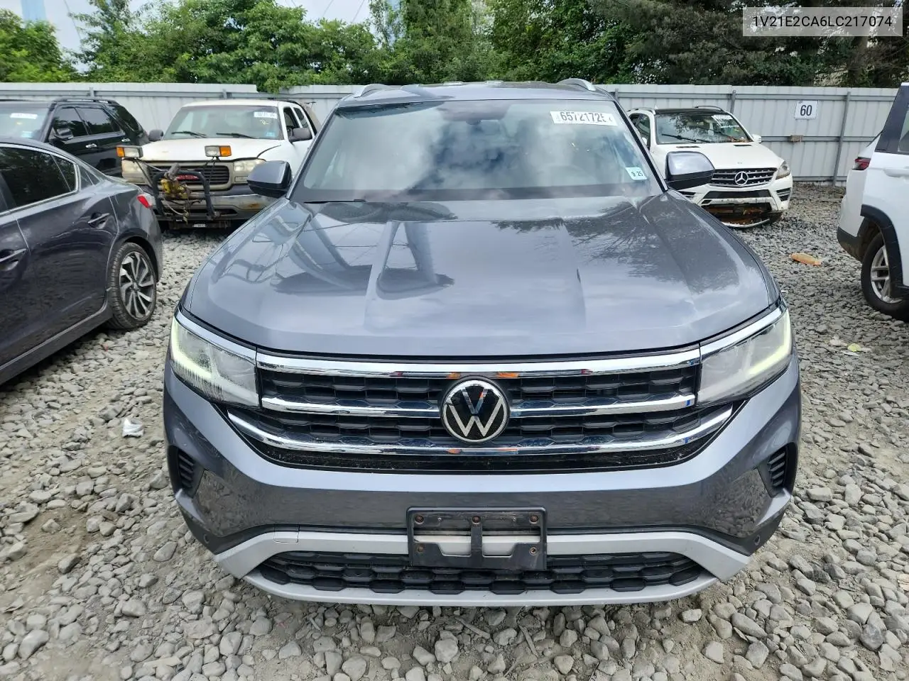 2020 Volkswagen Atlas Cross Sport Se VIN: 1V21E2CA6LC217074 Lot: 65721725
