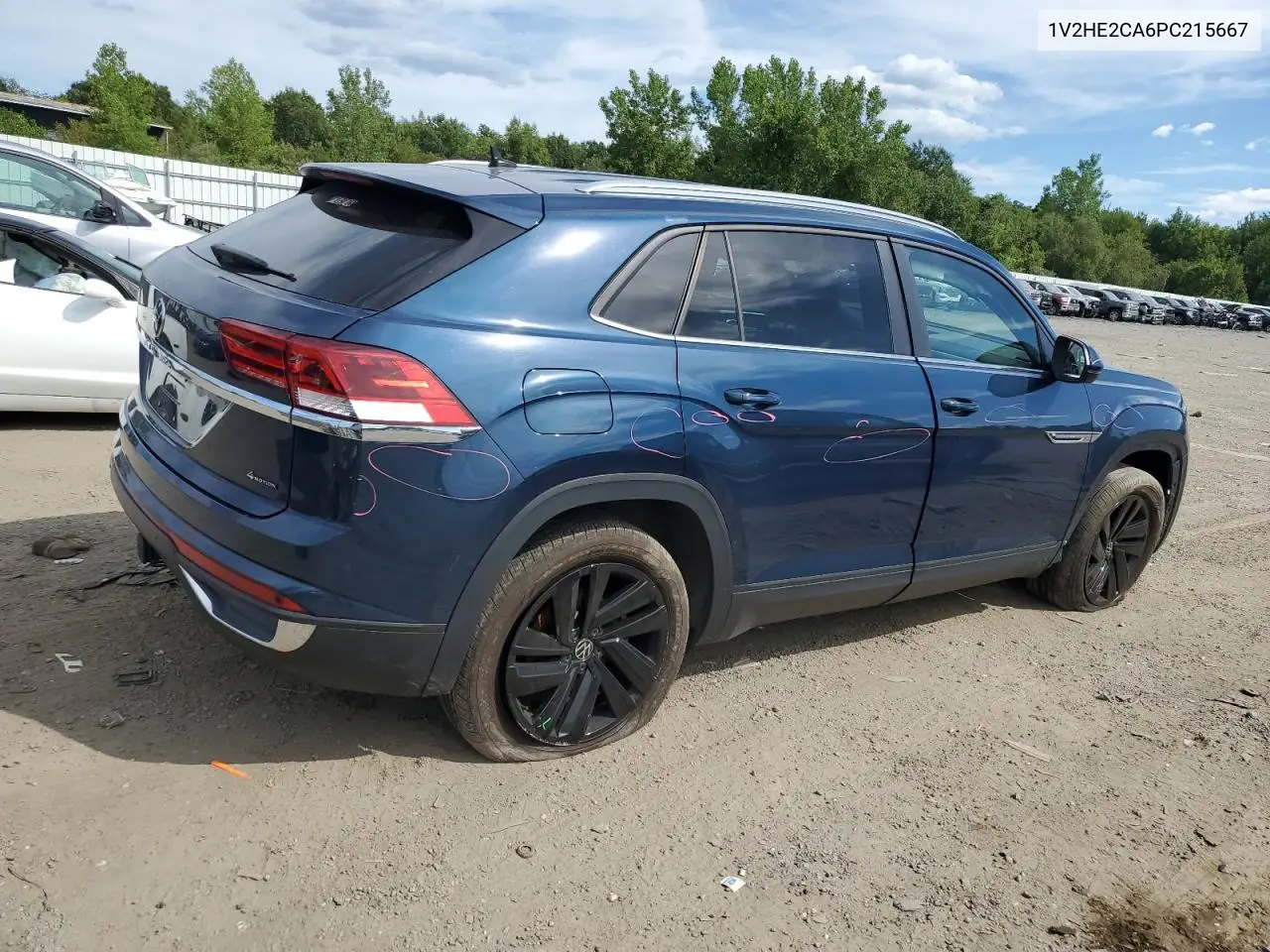 2023 Volkswagen Atlas Cross Sport Se VIN: 1V2HE2CA6PC215667 Lot: 65495275