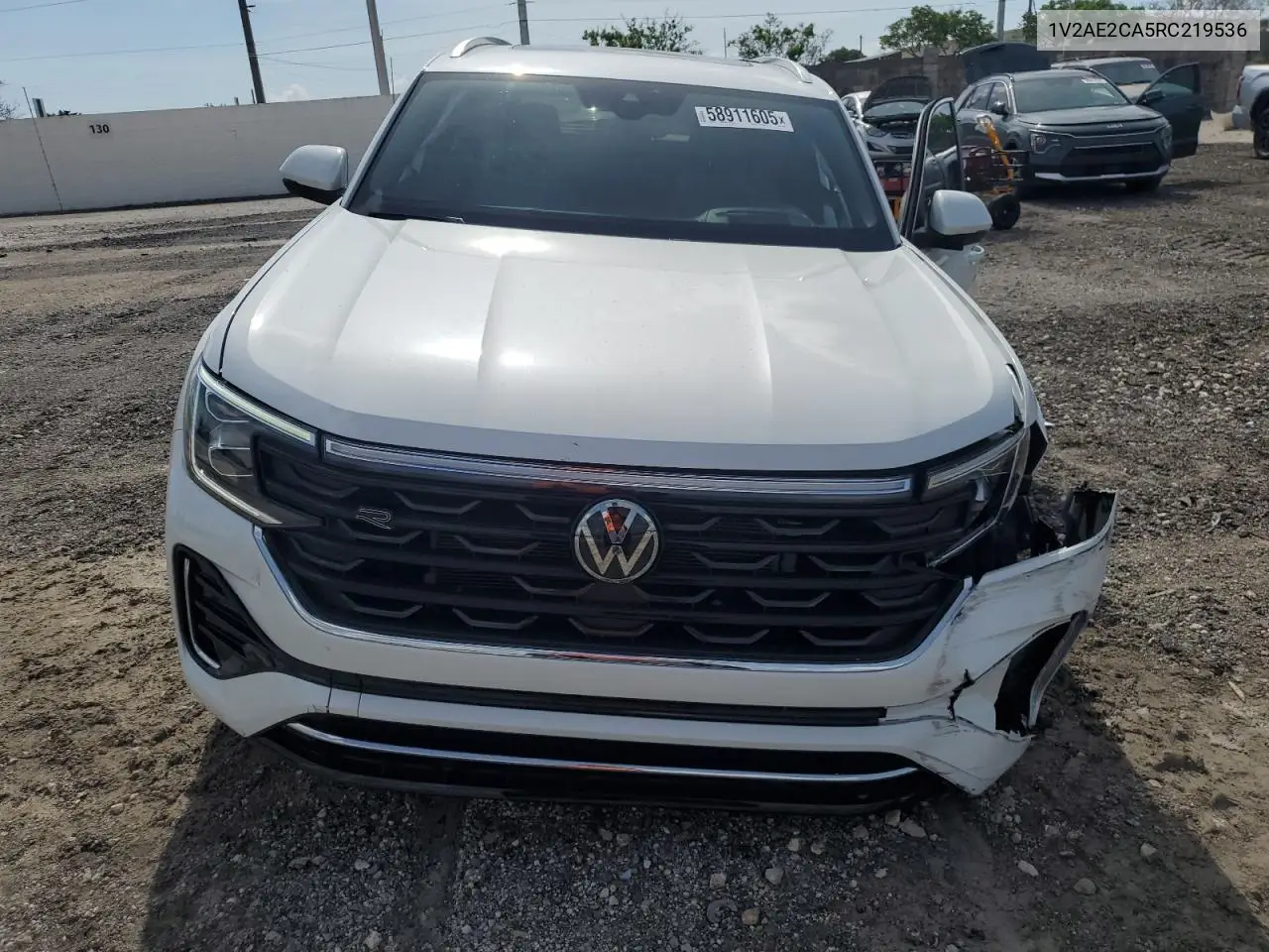 2024 Volkswagen Atlas Cross Sport Sel R-Line VIN: 1V2AE2CA5RC219536 Lot: 58911605