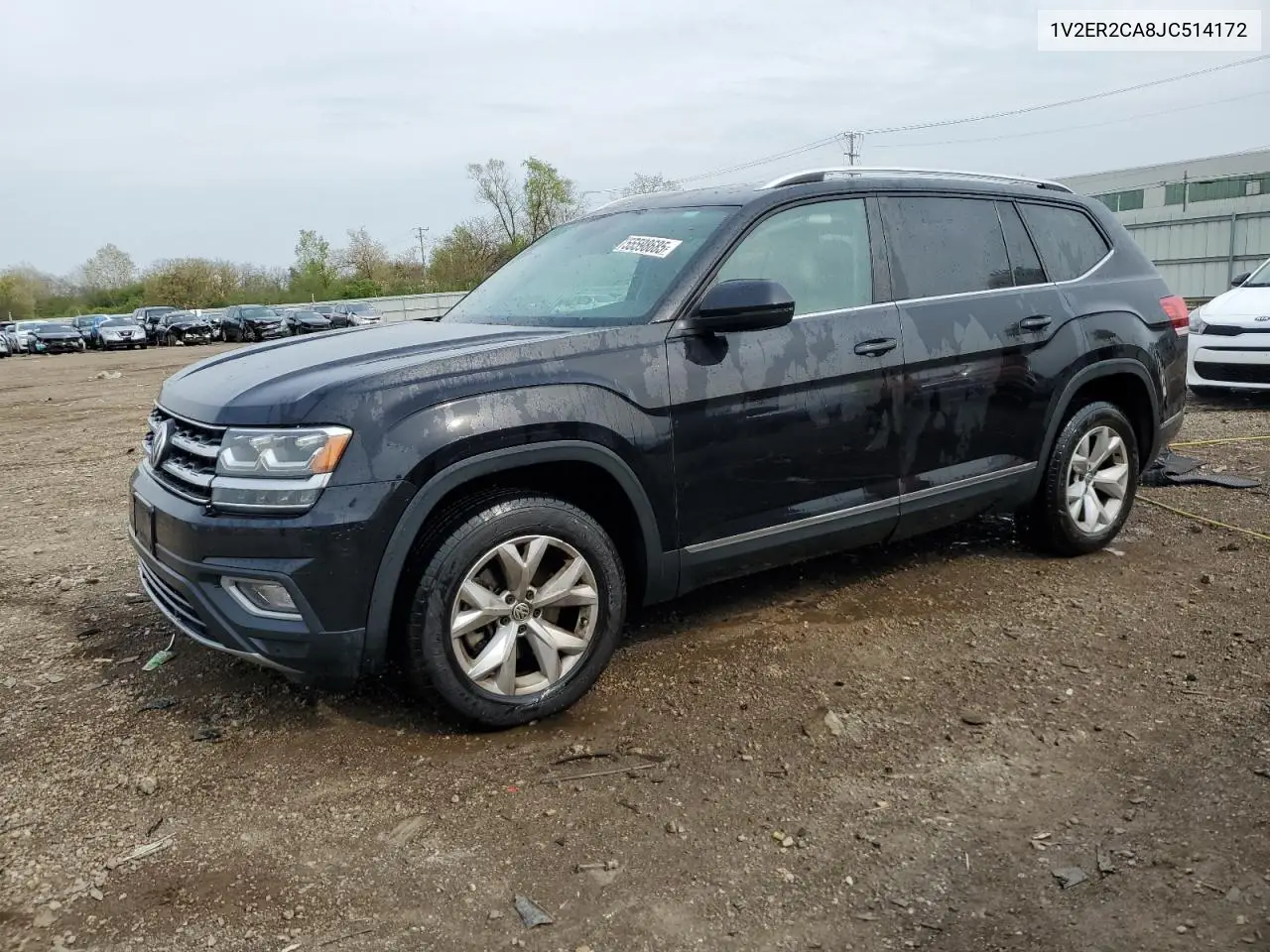 2018 Volkswagen Atlas Sel VIN: 1V2ER2CA8JC514172 Lot: 55598685