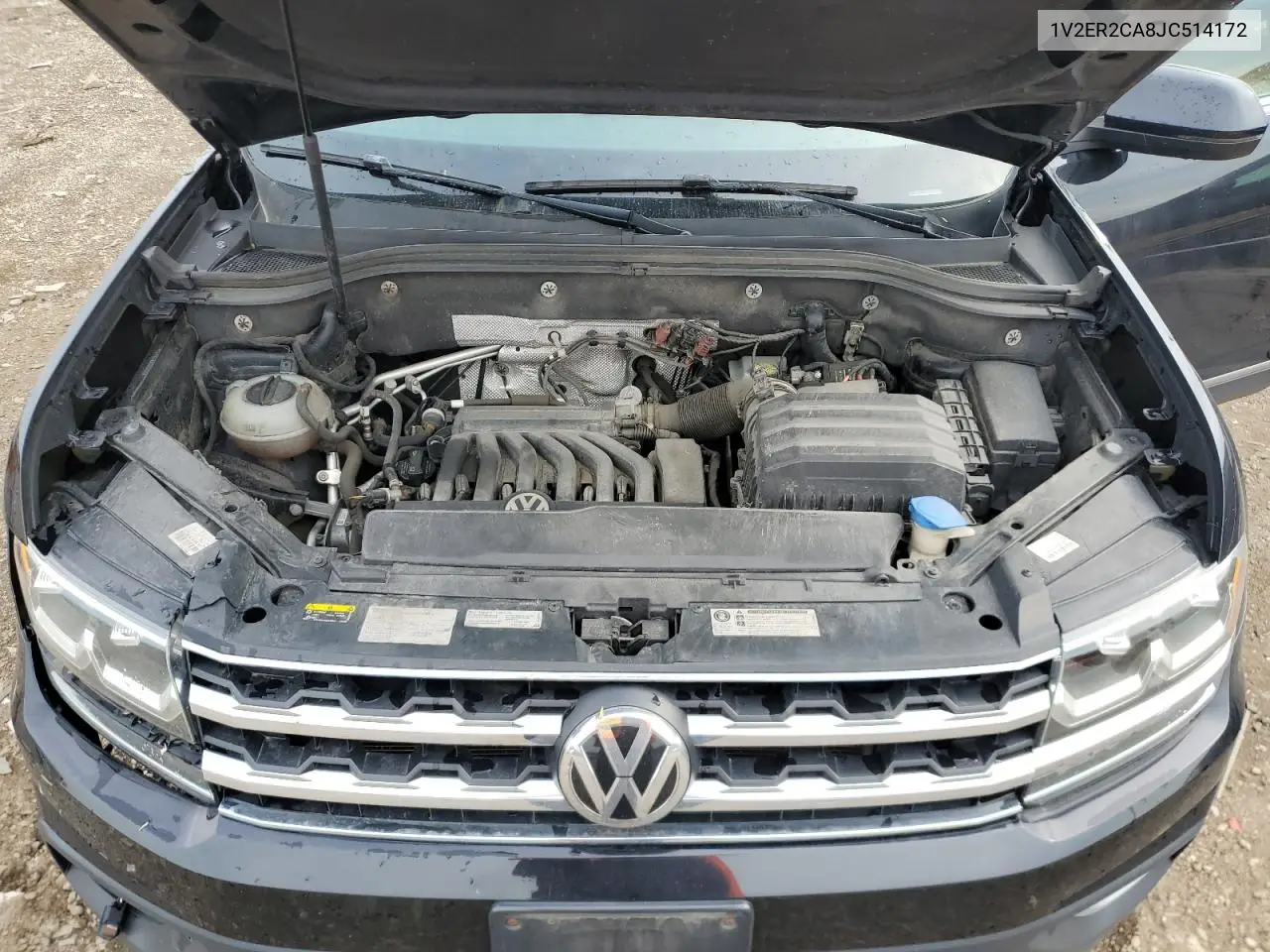 2018 Volkswagen Atlas Sel VIN: 1V2ER2CA8JC514172 Lot: 55598685