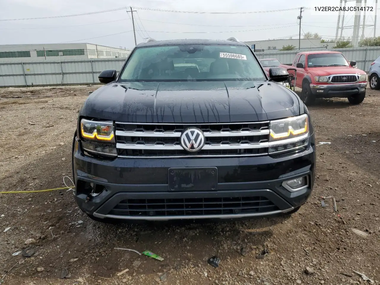2018 Volkswagen Atlas Sel VIN: 1V2ER2CA8JC514172 Lot: 55598685