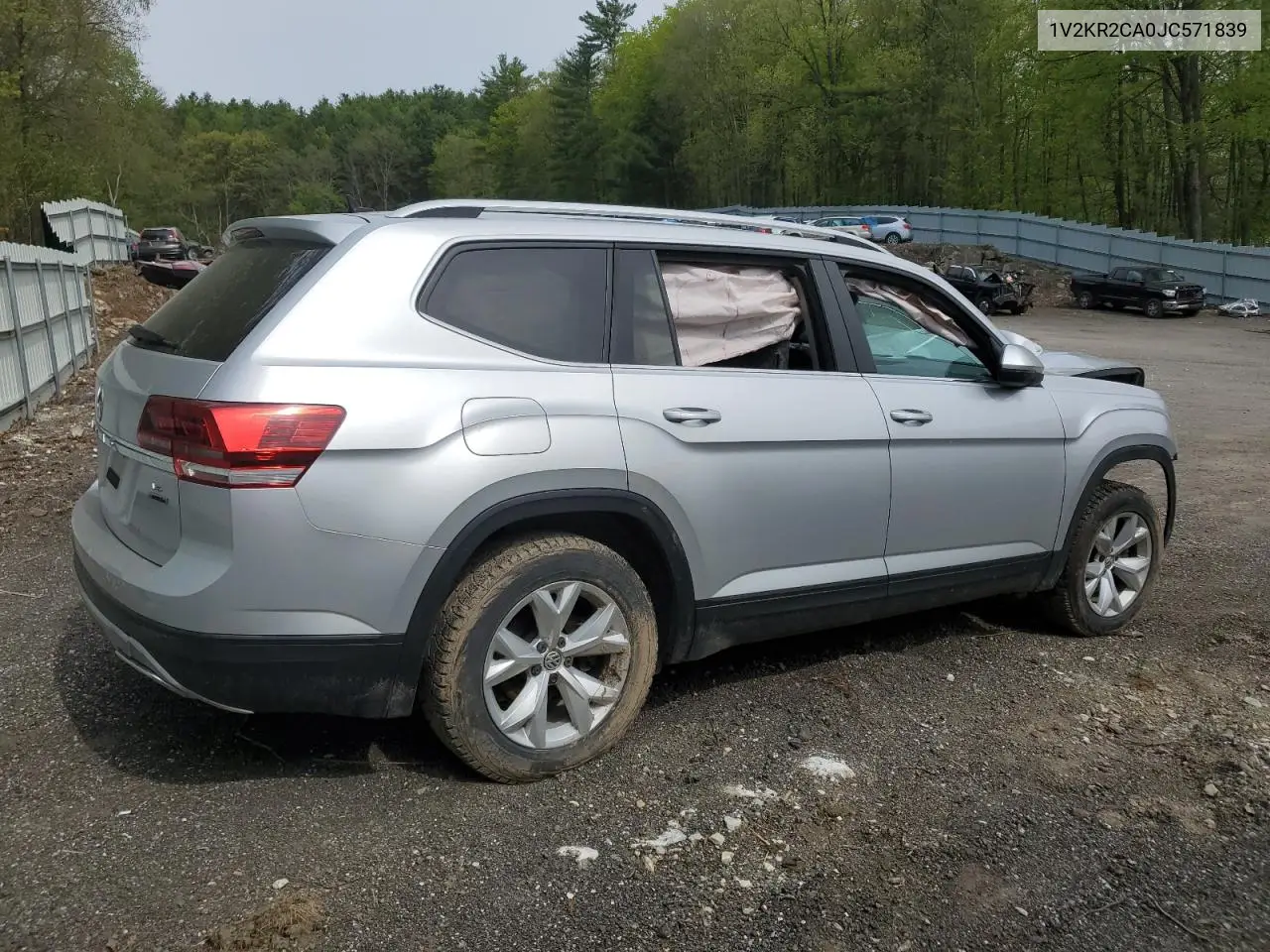 2018 Volkswagen Atlas Se VIN: 1V2KR2CA0JC571839 Lot: 56370465