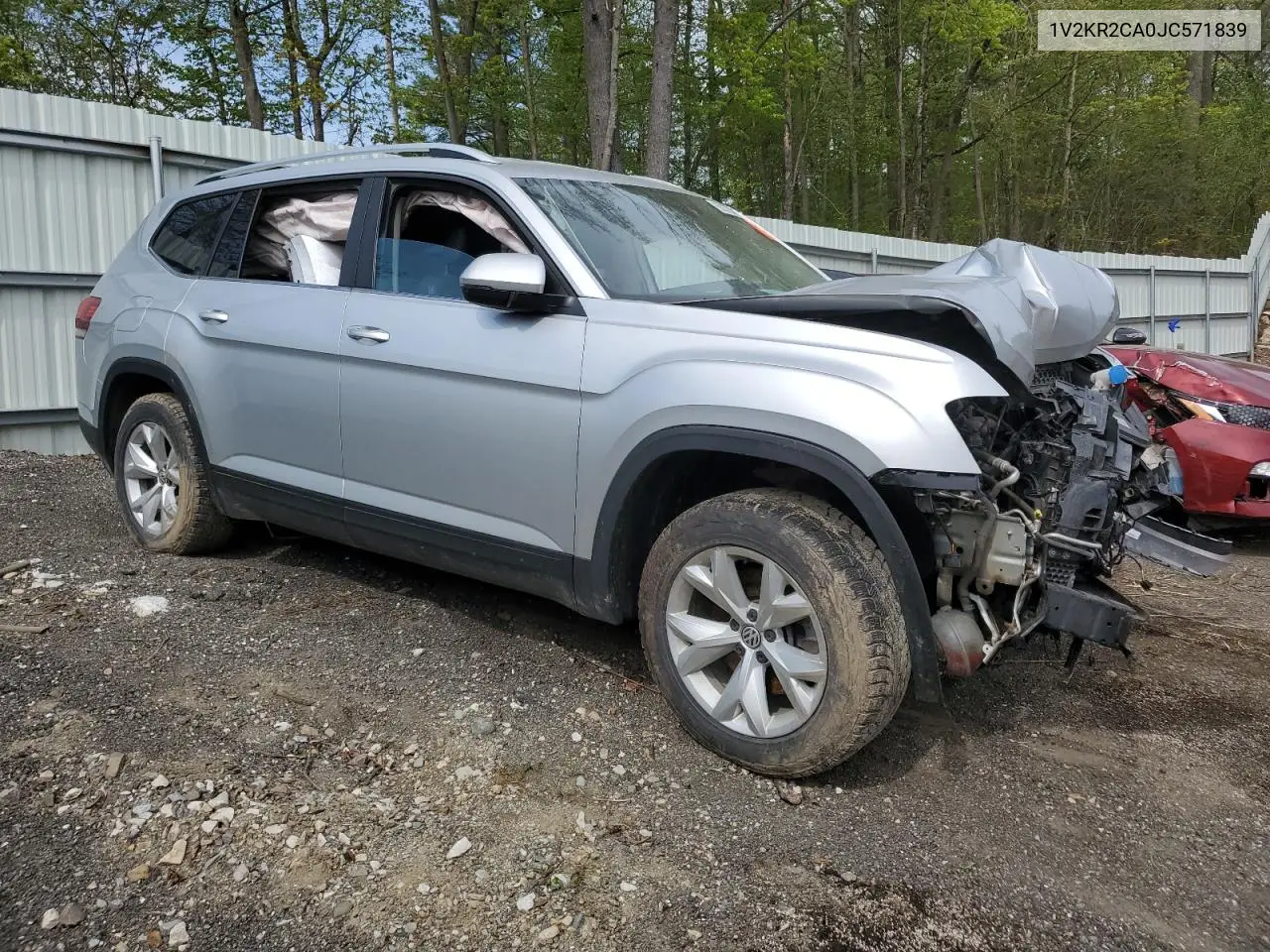 2018 Volkswagen Atlas Se VIN: 1V2KR2CA0JC571839 Lot: 56370465