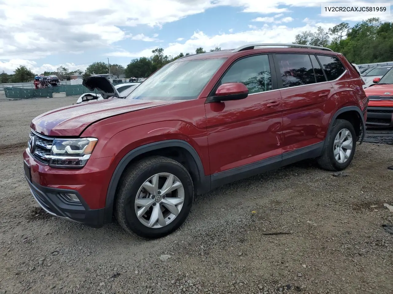 2018 Volkswagen Atlas Se VIN: 1V2CR2CAXJC581959 Lot: 56651595