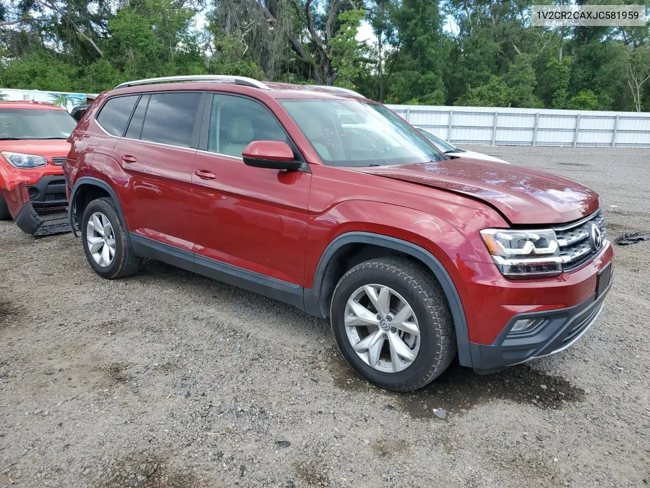 2018 Volkswagen Atlas Se VIN: 1V2CR2CAXJC581959 Lot: 56651595