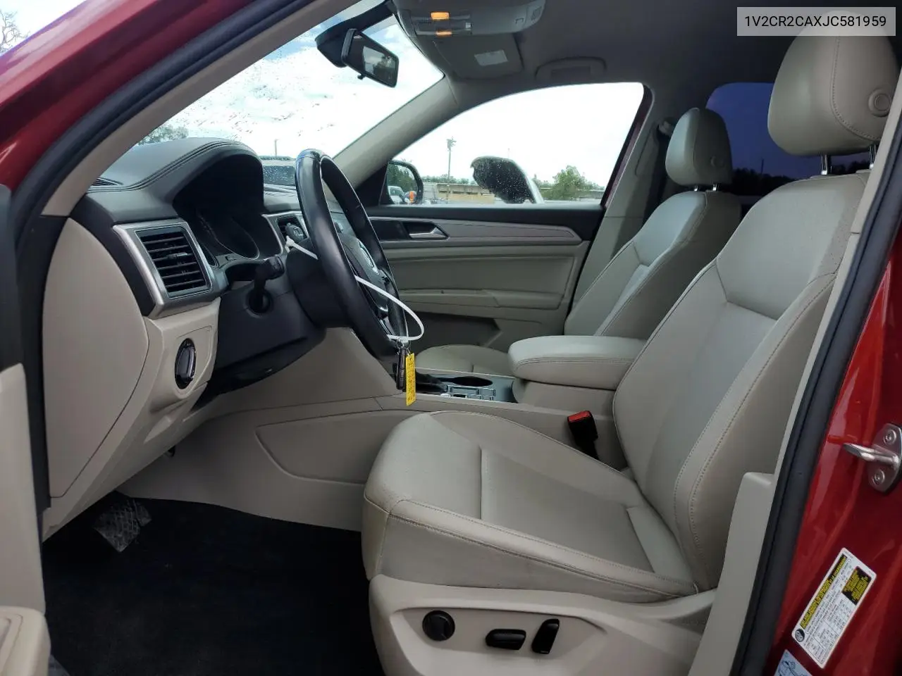 2018 Volkswagen Atlas Se VIN: 1V2CR2CAXJC581959 Lot: 56651595