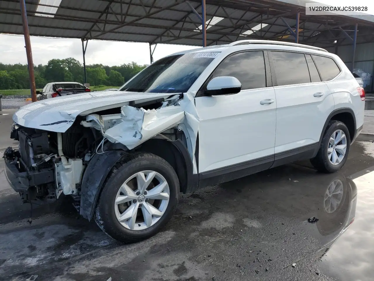 2018 Volkswagen Atlas Se VIN: 1V2DR2CAXJC539828 Lot: 56741065