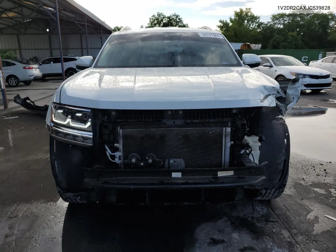 2018 Volkswagen Atlas Se VIN: 1V2DR2CAXJC539828 Lot: 56741065