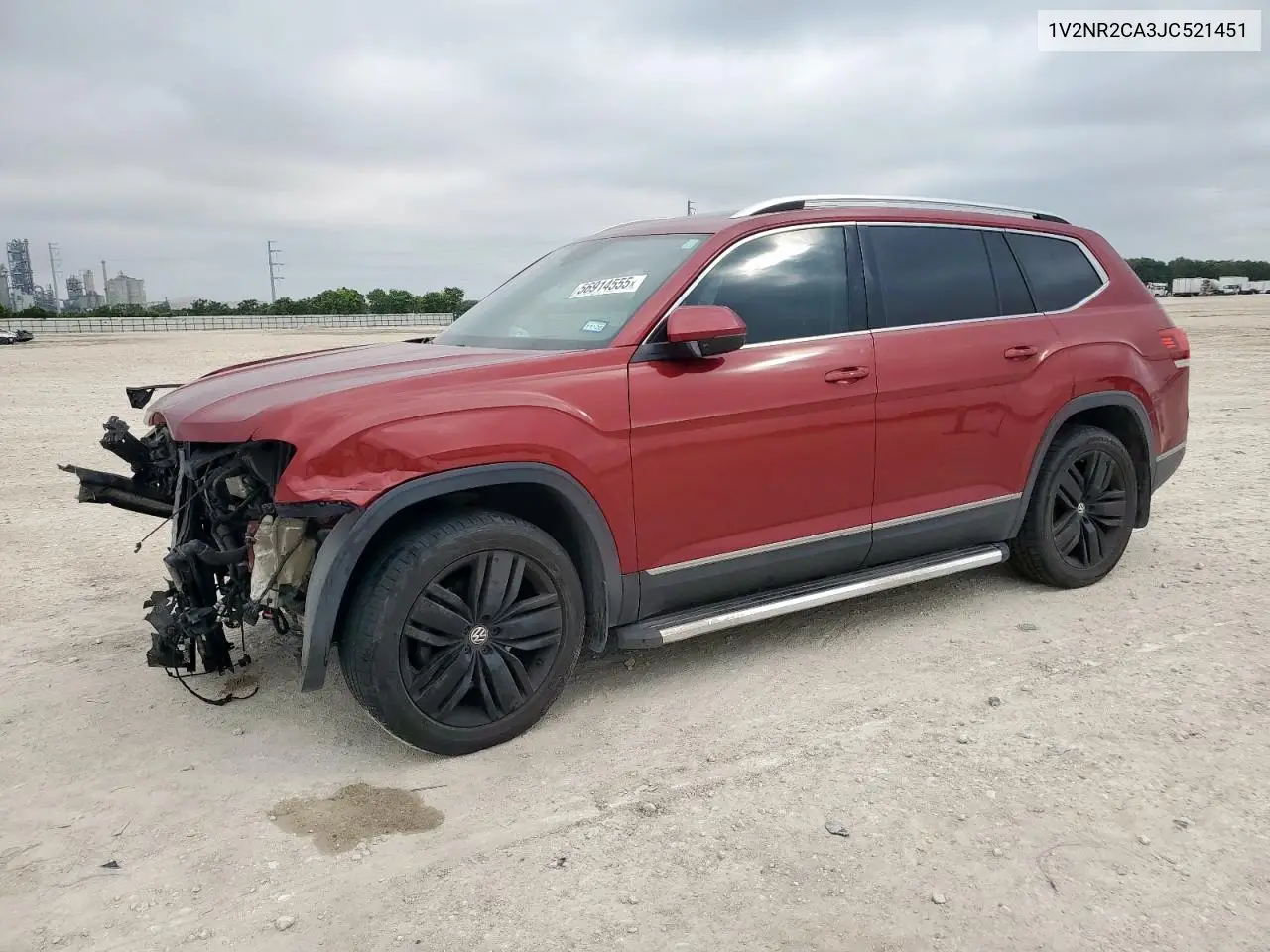2018 Volkswagen Atlas Sel Premium VIN: 1V2NR2CA3JC521451 Lot: 56914555