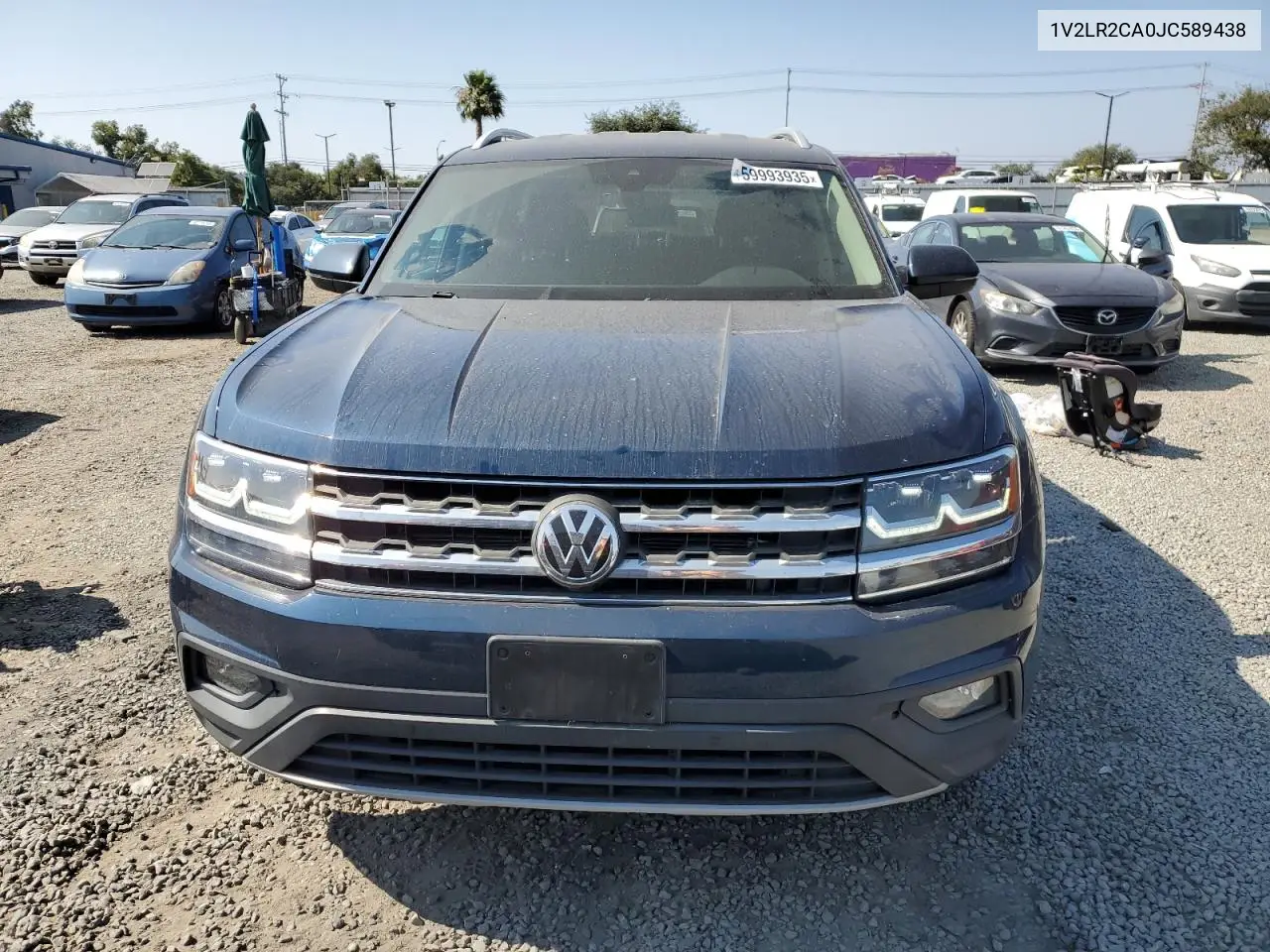 2018 Volkswagen Atlas Se VIN: 1V2LR2CA0JC589438 Lot: 59993935