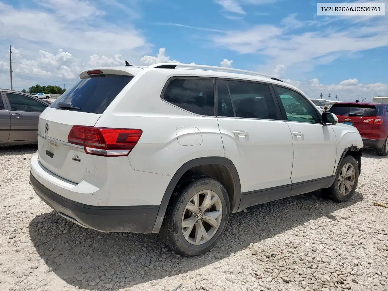 2018 Volkswagen Atlas Se VIN: 1V2LR2CA6JC536761 Lot: 62390765