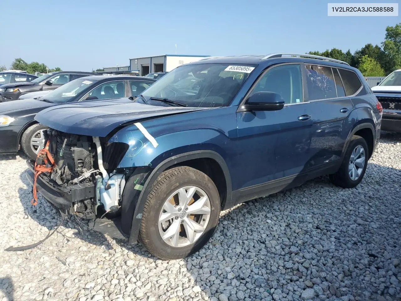 2018 Volkswagen Atlas Se VIN: 1V2LR2CA3JC588588 Lot: 65305095