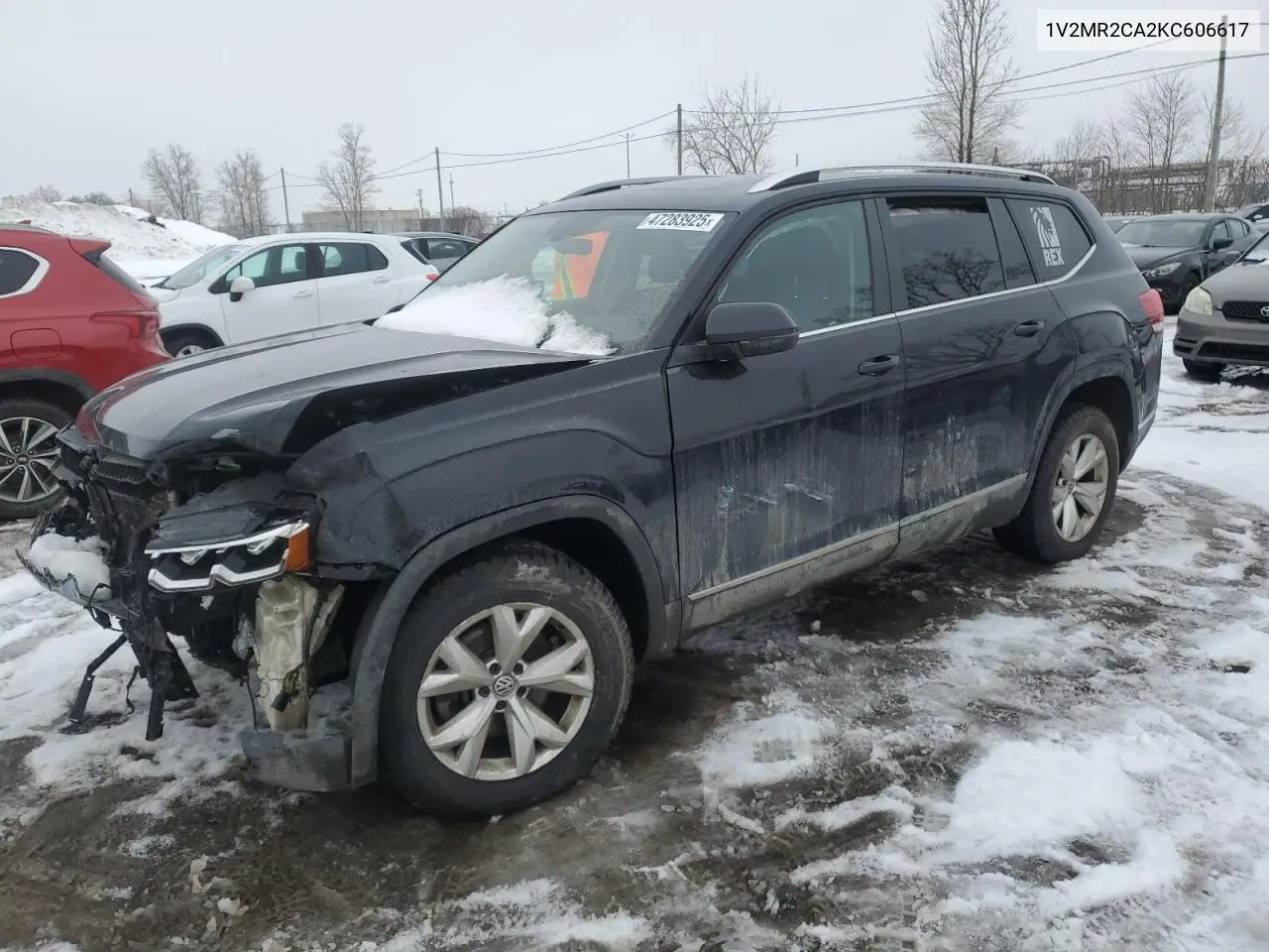 2019 Volkswagen Atlas Sel VIN: 1V2MR2CA2KC606617 Lot: 47283925
