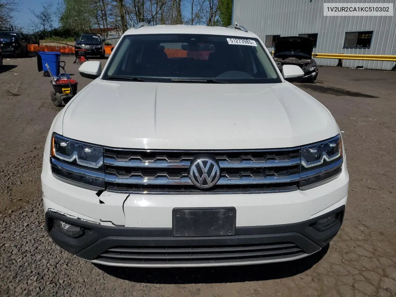 2019 Volkswagen Atlas Se VIN: 1V2UR2CA1KC510302 Lot: 51273985