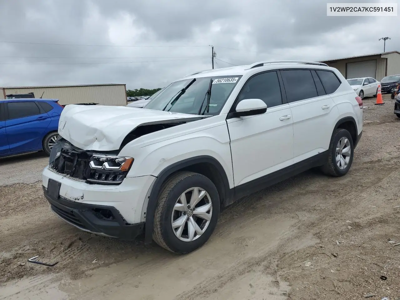 2019 Volkswagen Atlas Se VIN: 1V2WP2CA7KC591451 Lot: 56210635