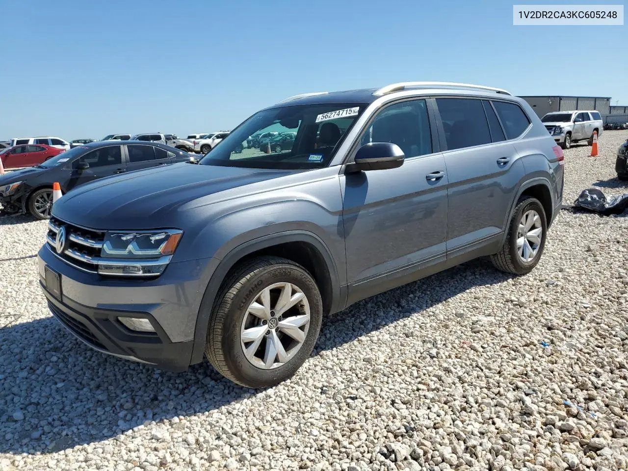 2019 Volkswagen Atlas Se VIN: 1V2DR2CA3KC605248 Lot: 56274715