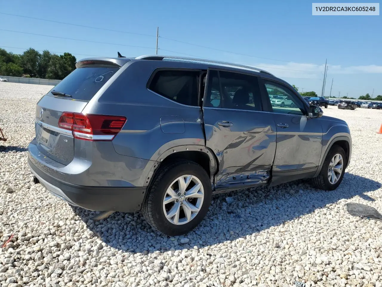 2019 Volkswagen Atlas Se VIN: 1V2DR2CA3KC605248 Lot: 56274715