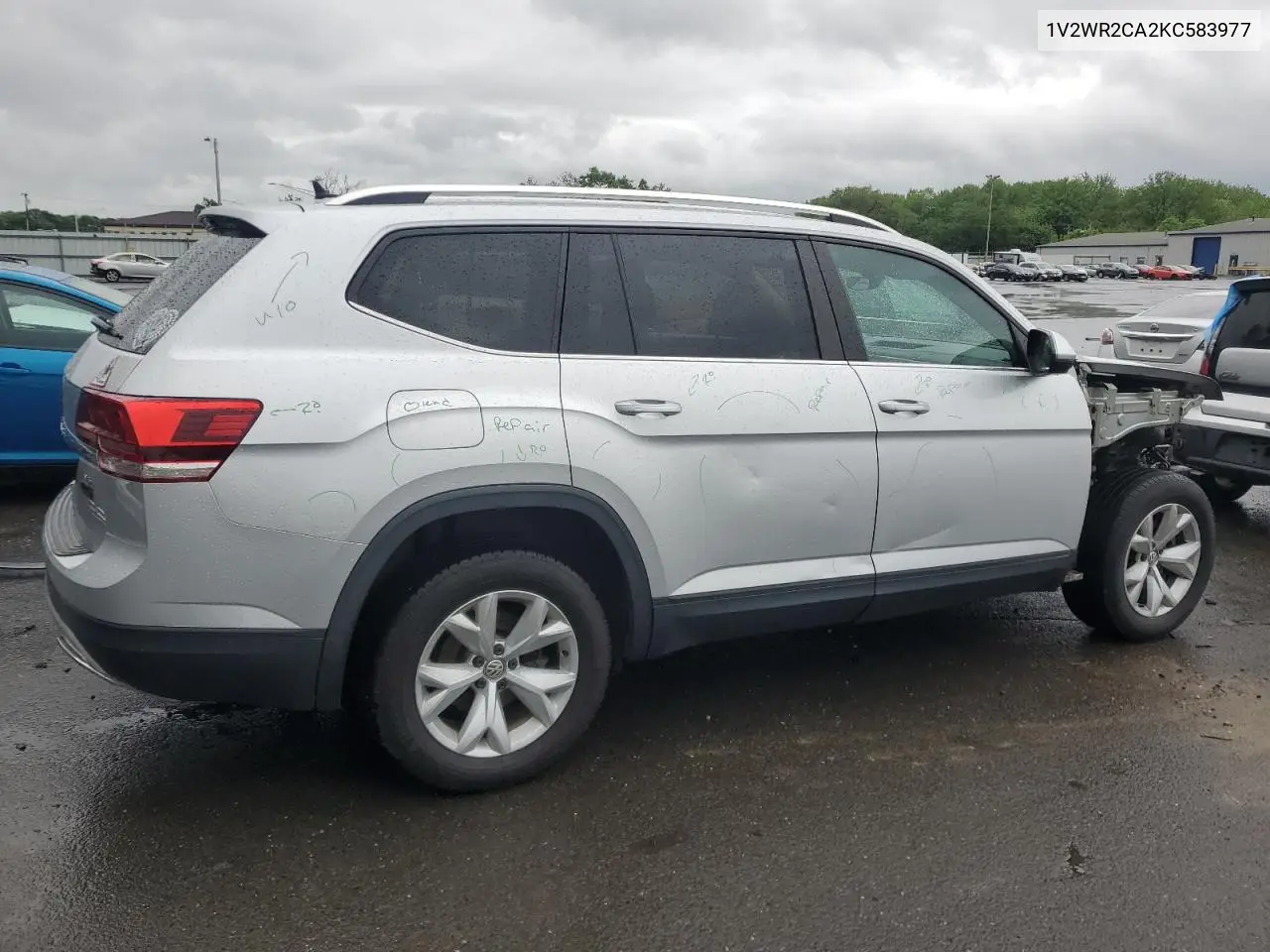 2019 Volkswagen Atlas Se VIN: 1V2WR2CA2KC583977 Lot: 56501575
