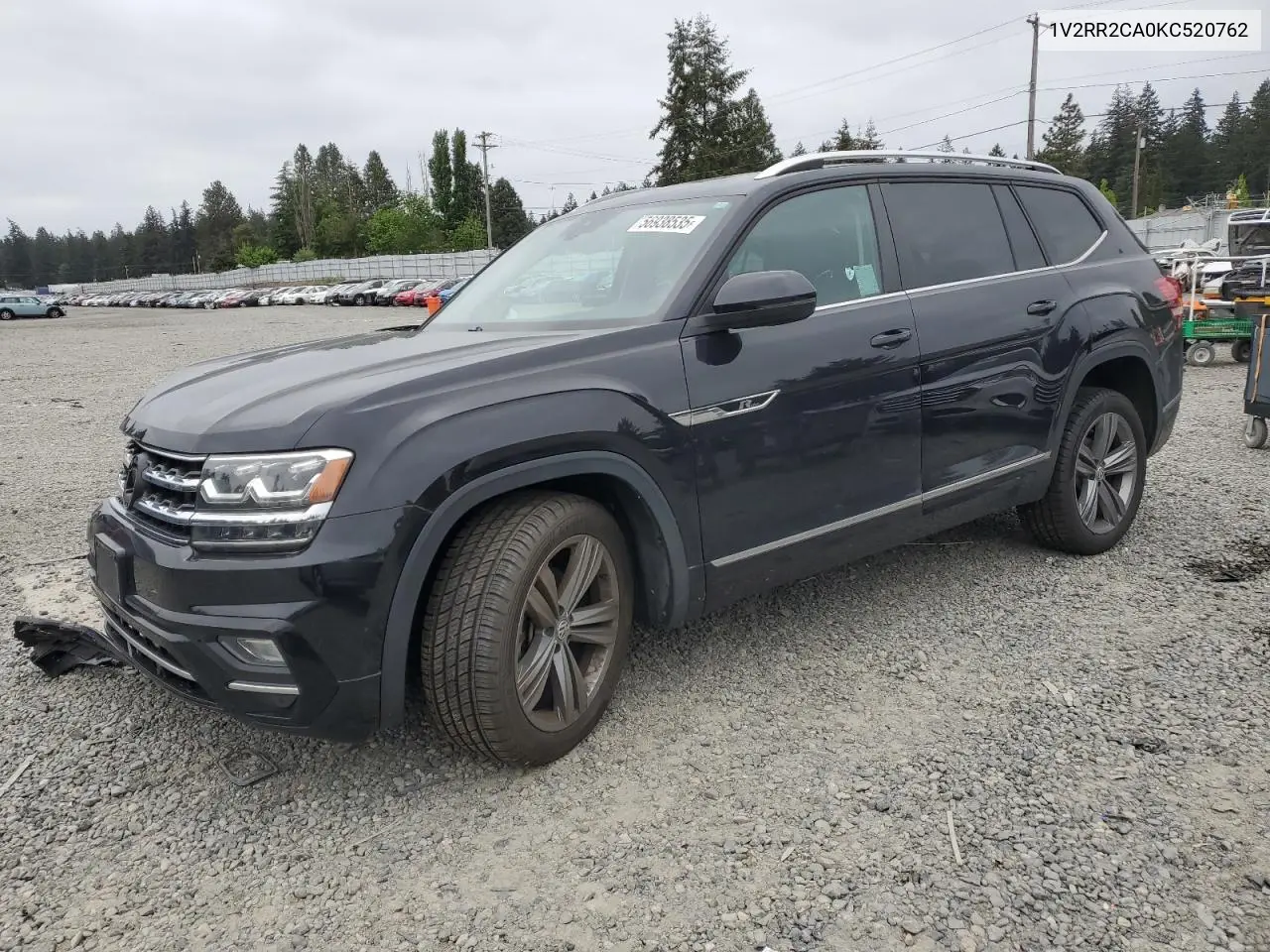 2019 Volkswagen Atlas Sel VIN: 1V2RR2CA0KC520762 Lot: 56938535