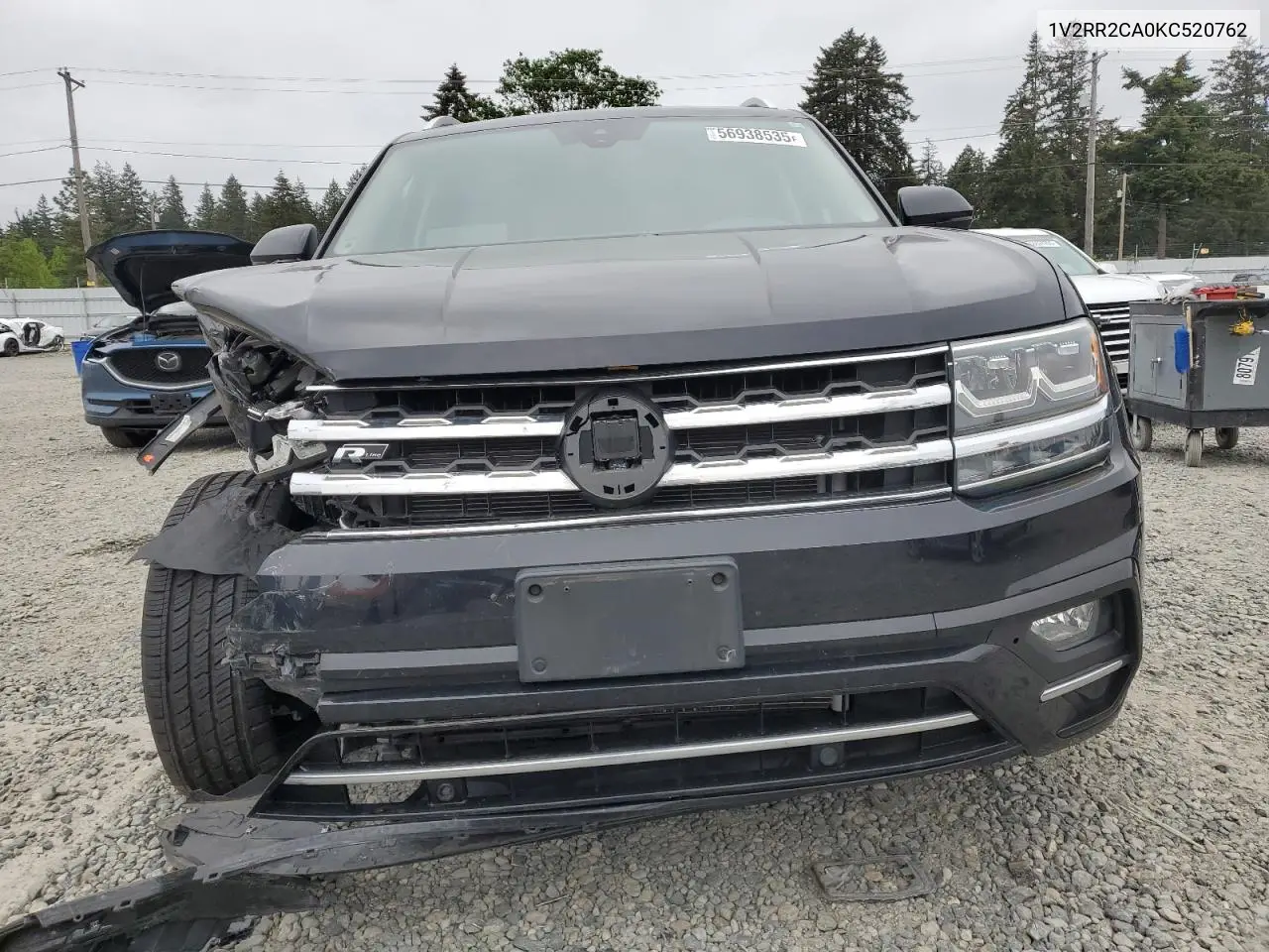2019 Volkswagen Atlas Sel VIN: 1V2RR2CA0KC520762 Lot: 56938535