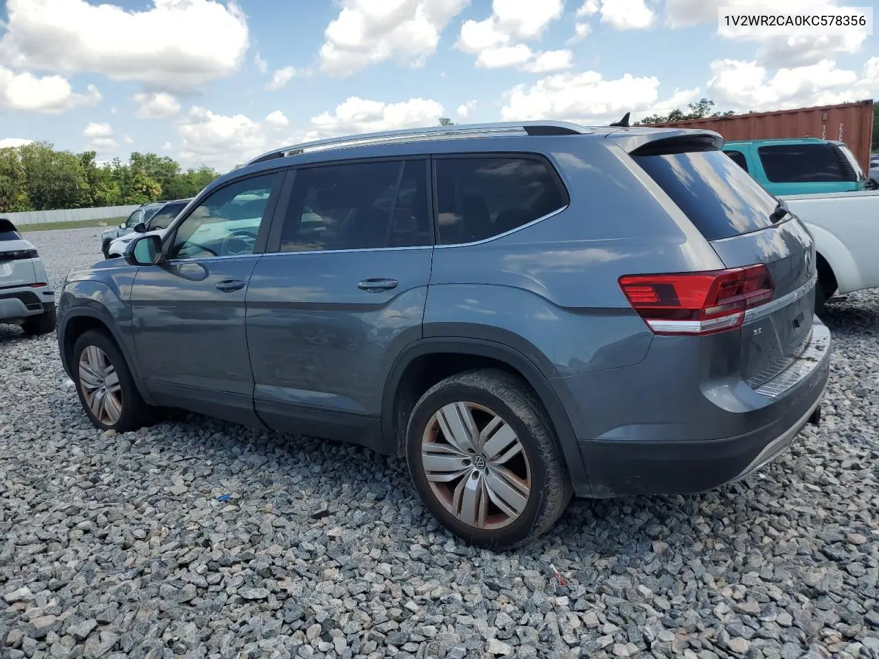 2019 Volkswagen Atlas Se VIN: 1V2WR2CA0KC578356 Lot: 56991965