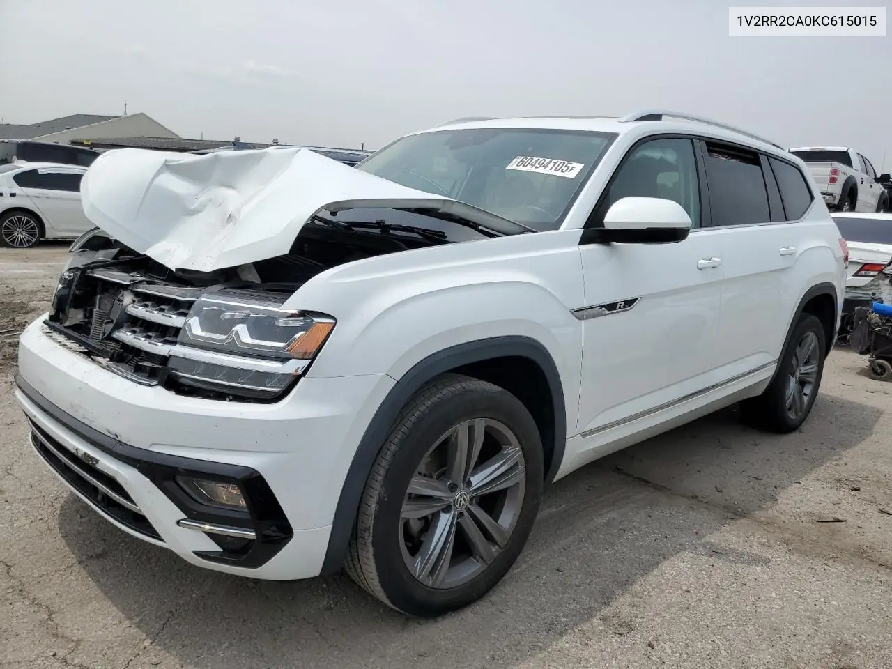 2019 Volkswagen Atlas Sel VIN: 1V2RR2CA0KC615015 Lot: 60494105