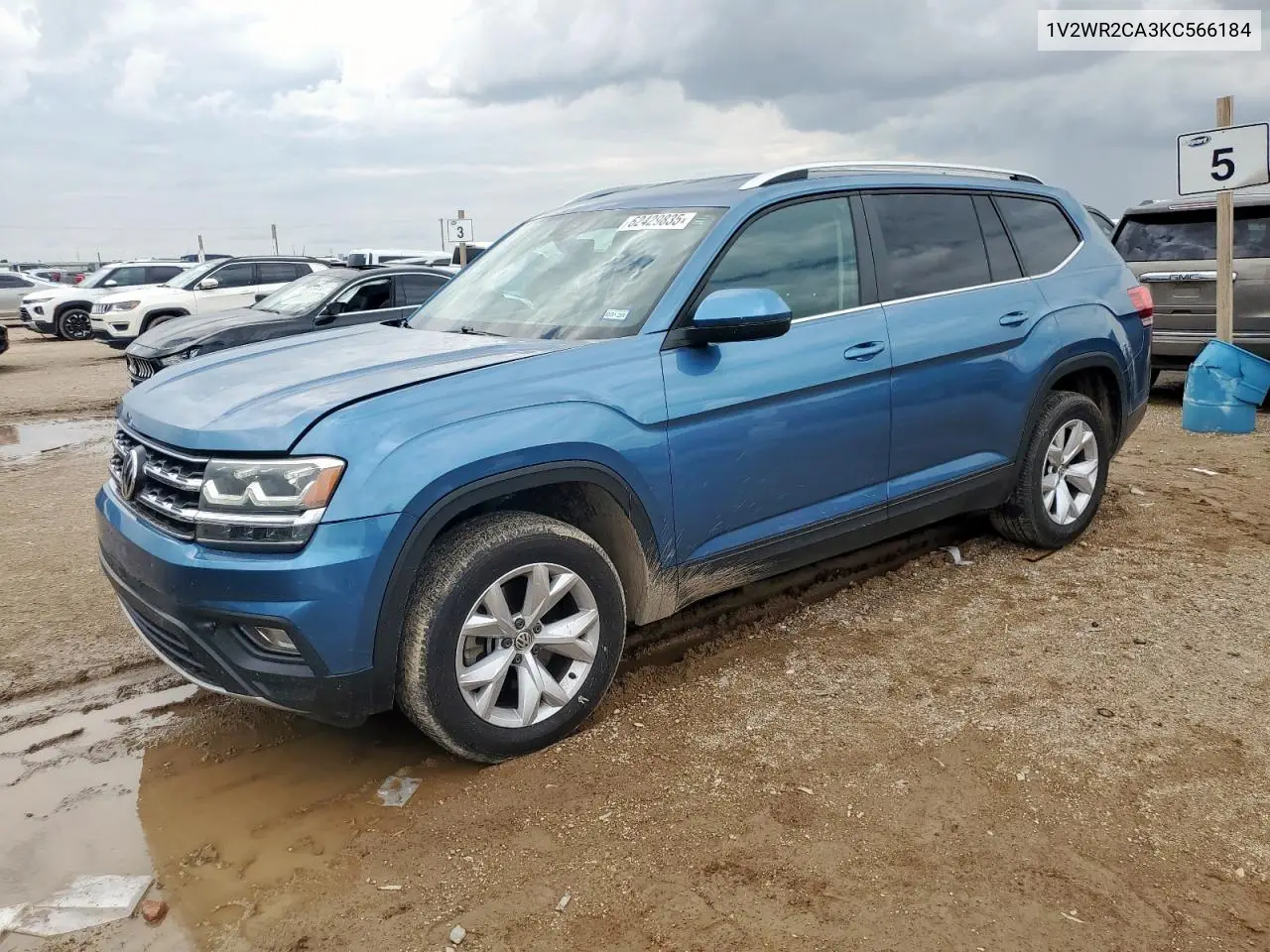 2019 Volkswagen Atlas Se VIN: 1V2WR2CA3KC566184 Lot: 62429835