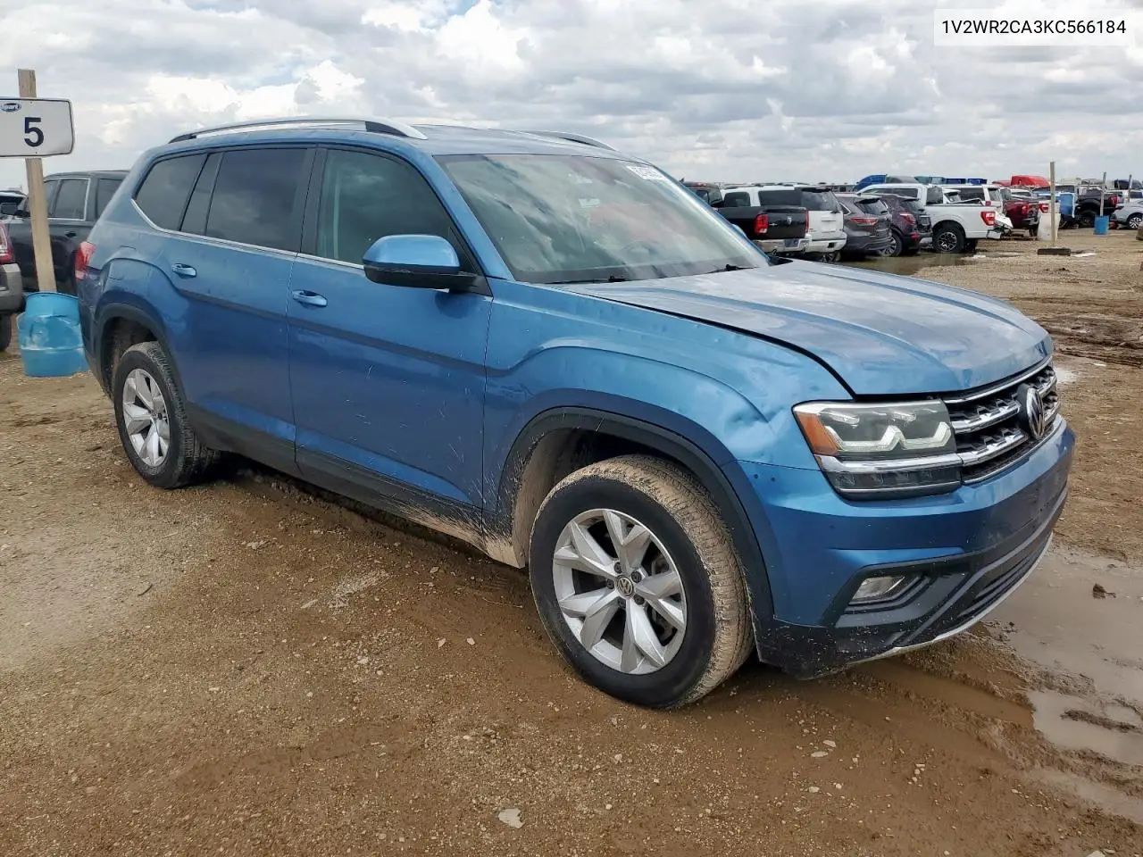 2019 Volkswagen Atlas Se VIN: 1V2WR2CA3KC566184 Lot: 62429835