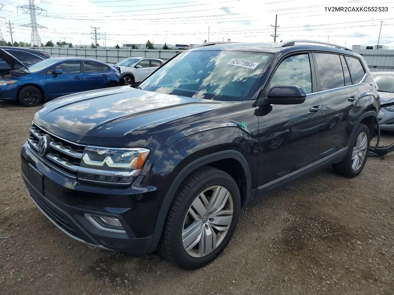 2019 Volkswagen Atlas Sel VIN: 1V2MR2CAXKC552533 Lot: 62471965