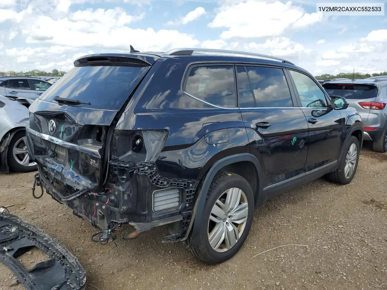2019 Volkswagen Atlas Sel VIN: 1V2MR2CAXKC552533 Lot: 62471965