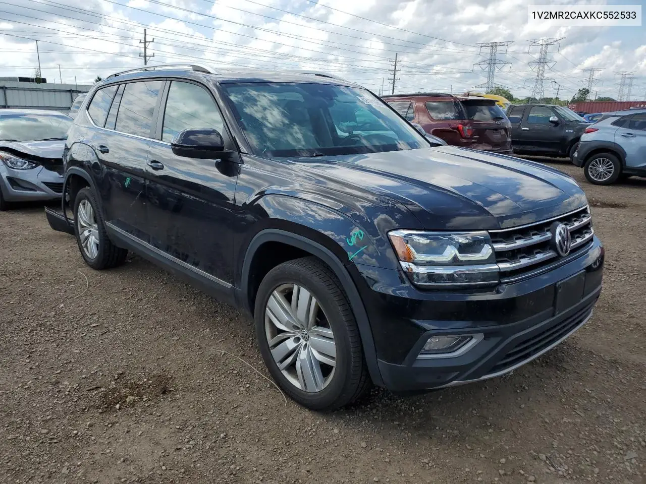 2019 Volkswagen Atlas Sel VIN: 1V2MR2CAXKC552533 Lot: 62471965
