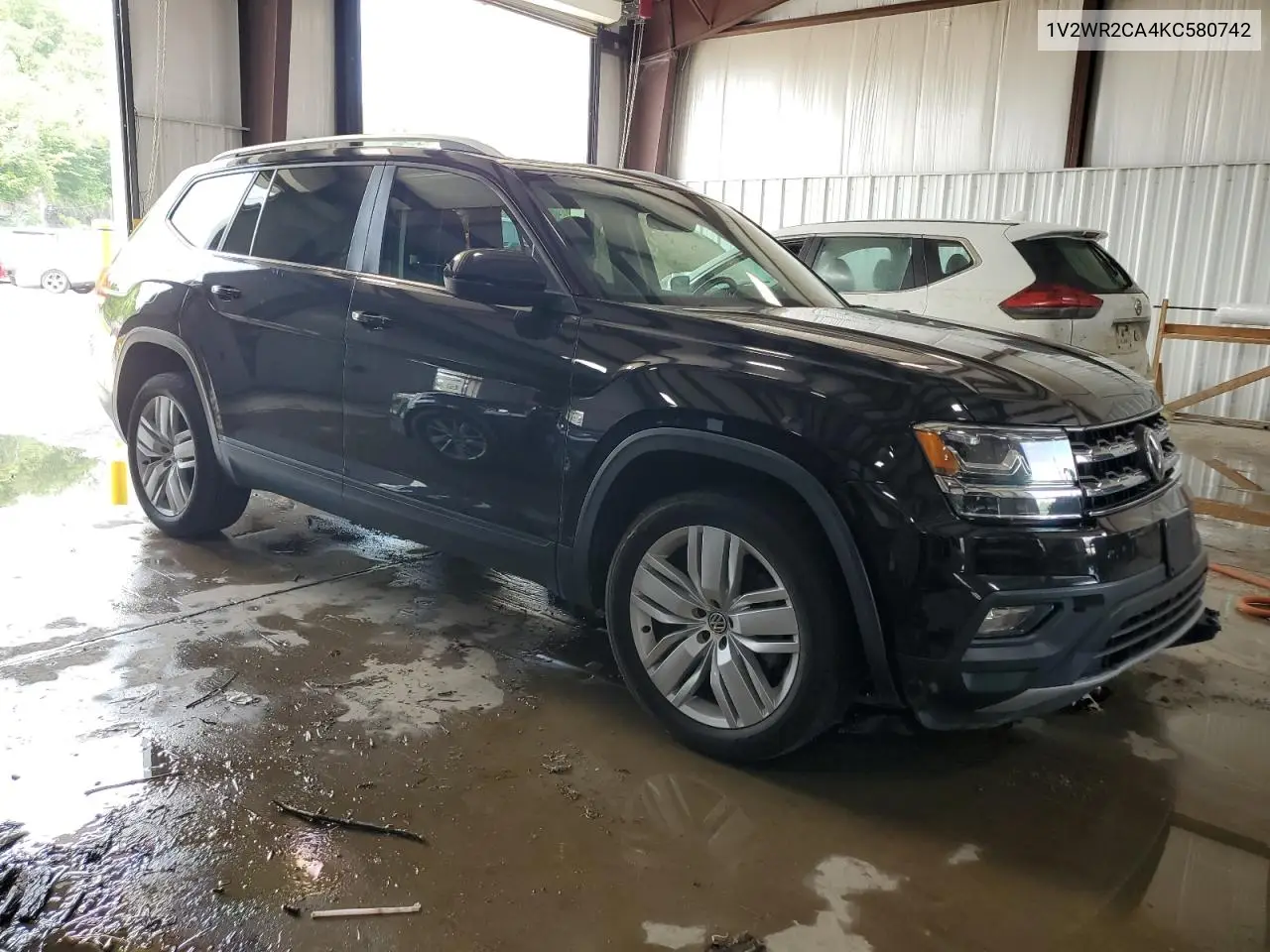 2019 Volkswagen Atlas Se VIN: 1V2WR2CA4KC580742 Lot: 62608385