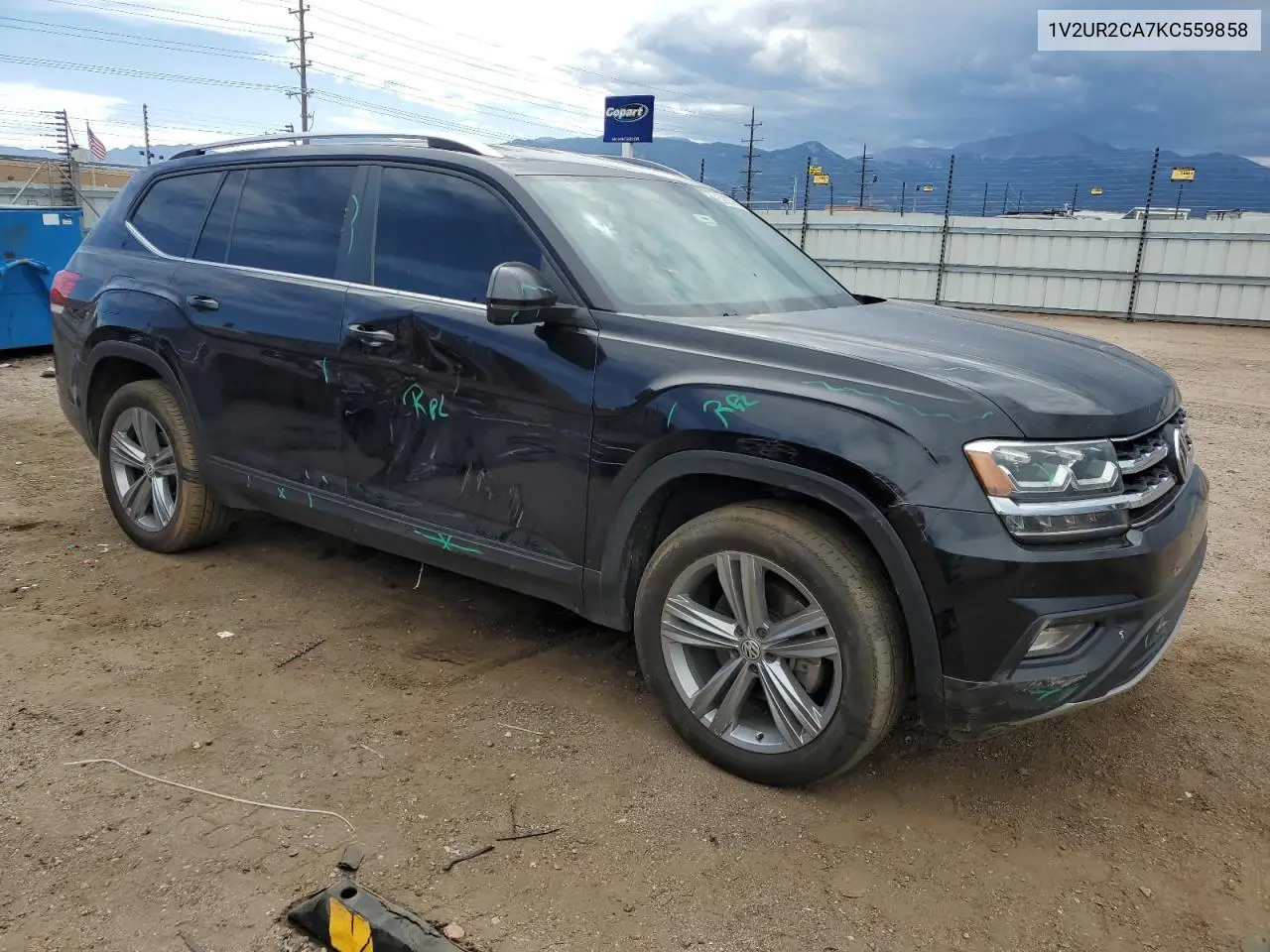 2019 Volkswagen Atlas Se VIN: 1V2UR2CA7KC559858 Lot: 62928755