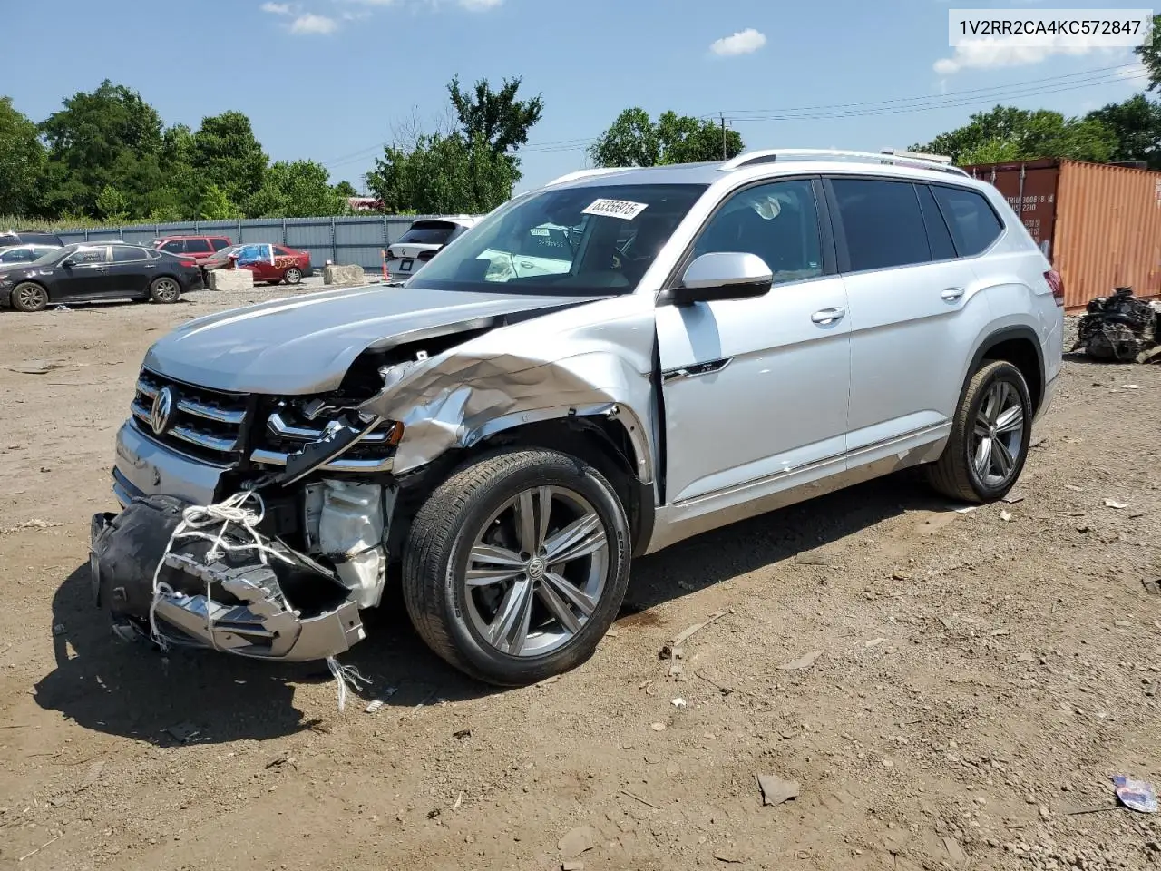 2019 Volkswagen Atlas Sel VIN: 1V2RR2CA4KC572847 Lot: 63356915