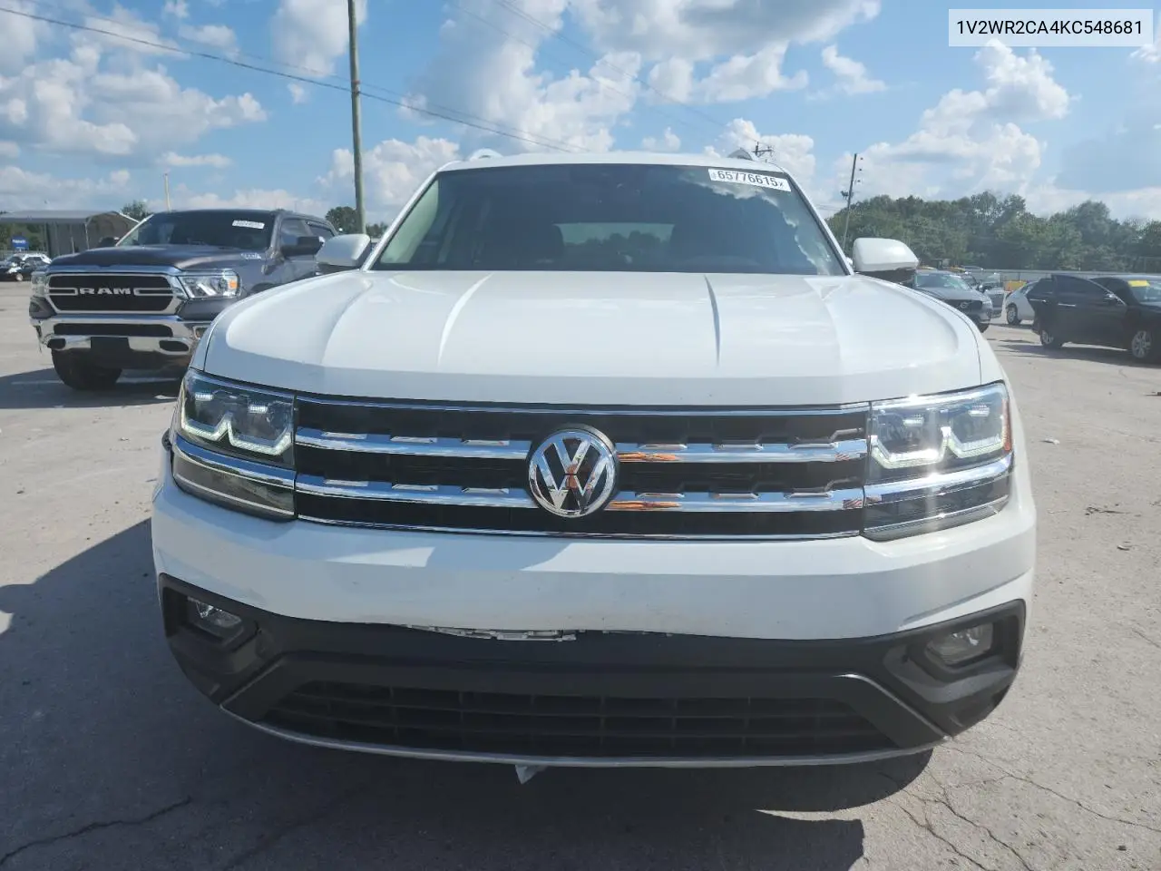 2019 Volkswagen Atlas Se VIN: 1V2WR2CA4KC548681 Lot: 65776615