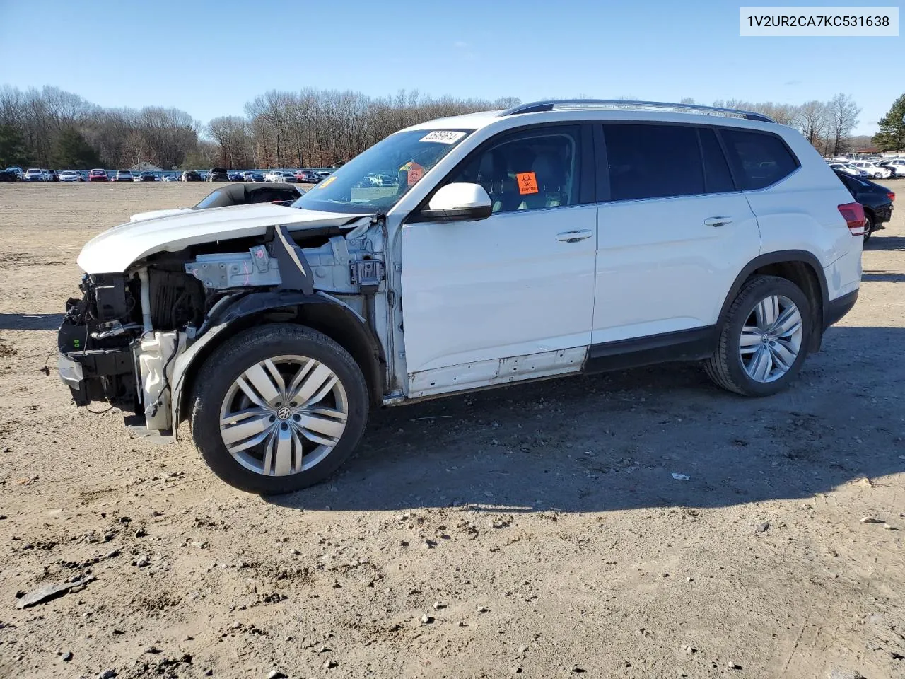 2019 Volkswagen Atlas Se VIN: 1V2UR2CA7KC531638 Lot: 85959614