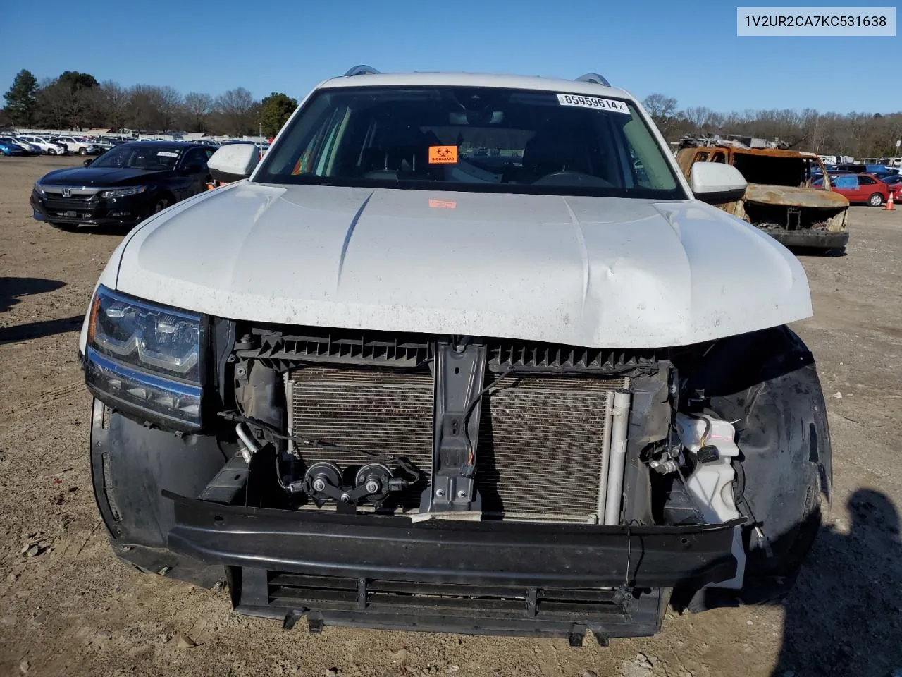 2019 Volkswagen Atlas Se VIN: 1V2UR2CA7KC531638 Lot: 85959614