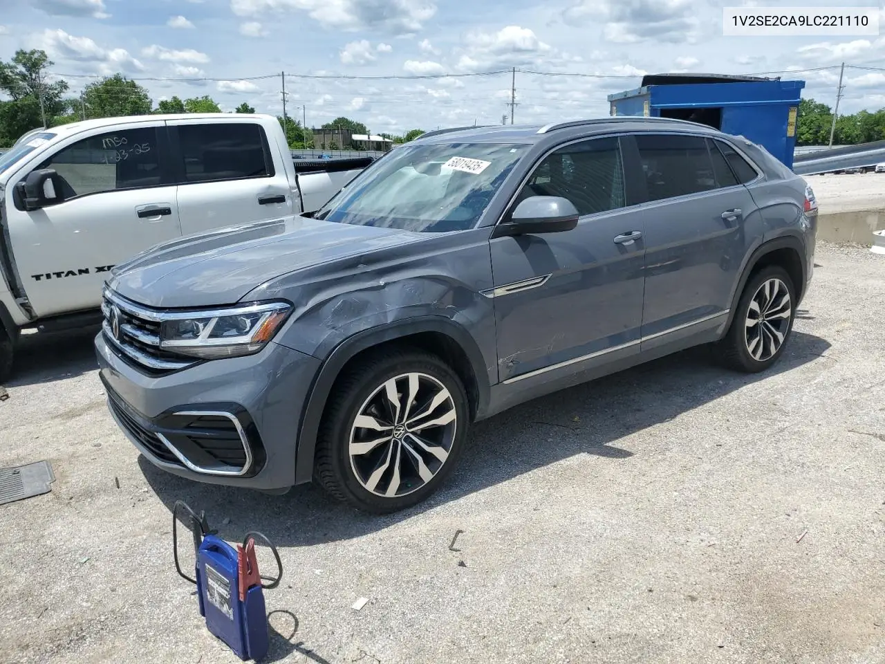 2020 Volkswagen Atlas Cross Sport Sel R-Line VIN: 1V2SE2CA9LC221110 Lot: 58019435