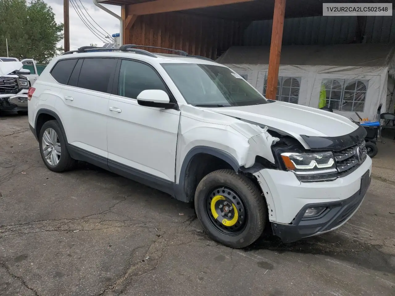 2020 Volkswagen Atlas Se VIN: 1V2UR2CA2LC502548 Lot: 61677595